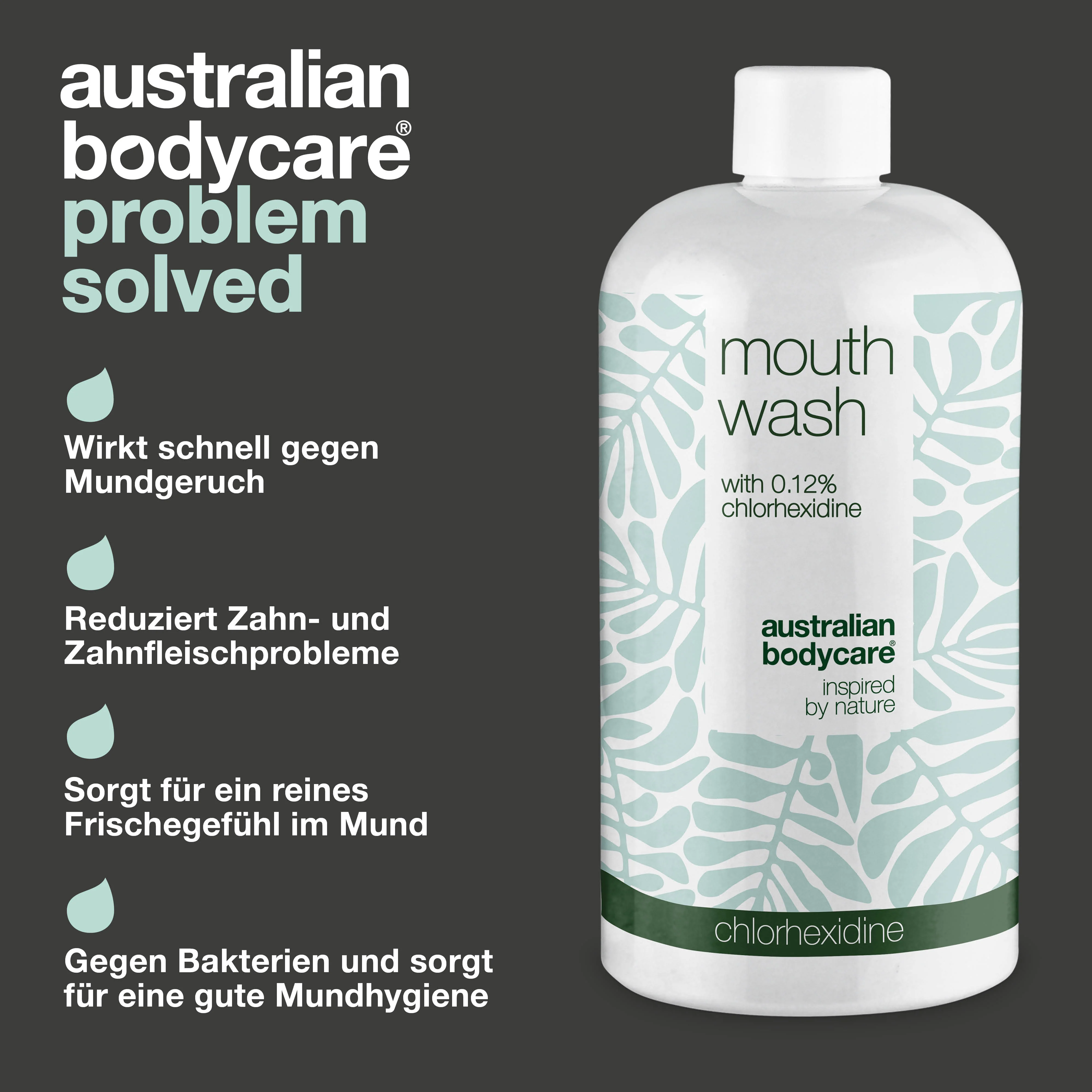 Chlorhexidin Mundspülung 0,12% mit Teebaumöl — Mundspülung zur täglichen Pflege bei Zahnfleischentzündungen, Parodontose und Mundgeruch - Image 3