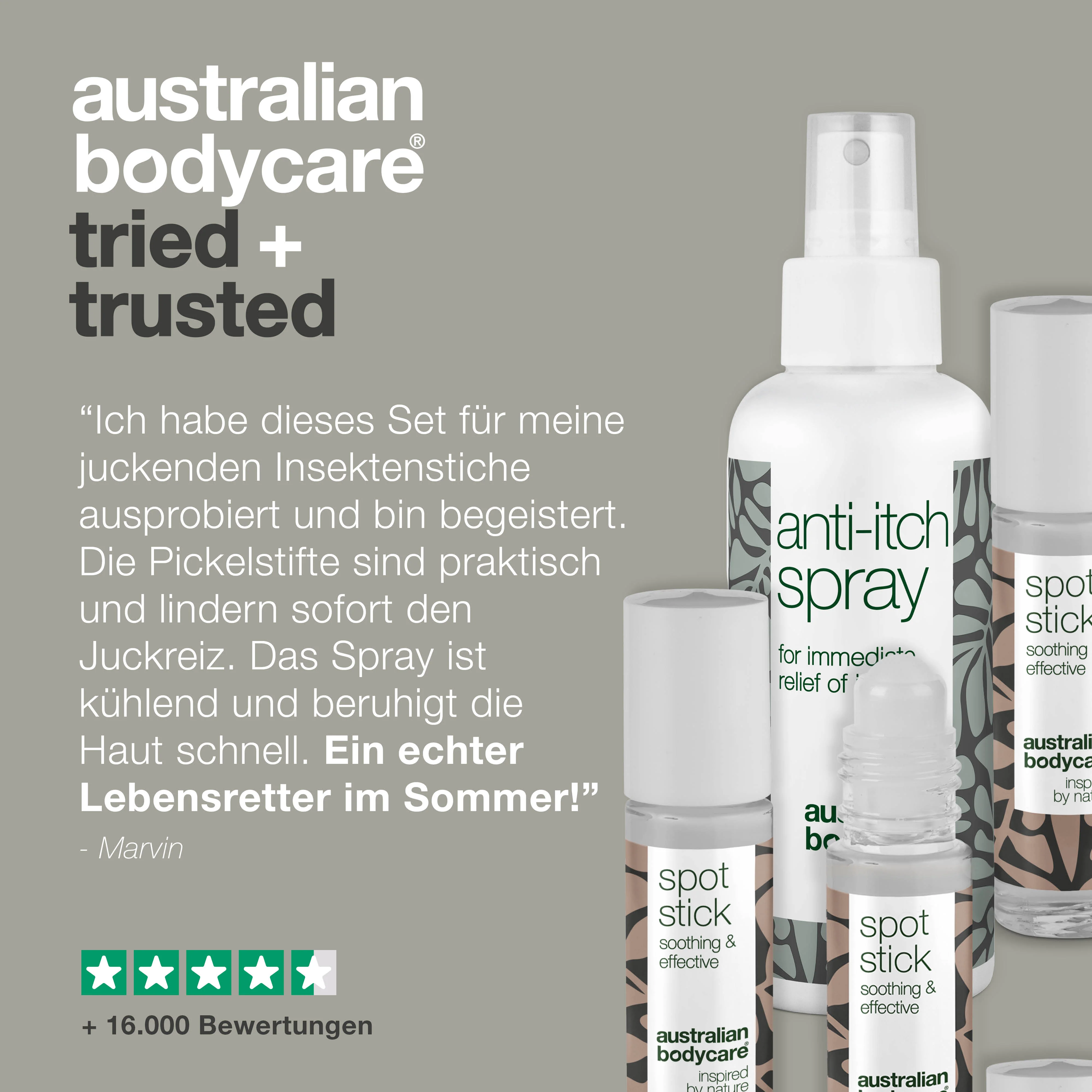 4er-Paket zur Pflege bei Mückenstichen und Insektenbissen — 4 beruhigende Produkte zur Linderung von Irritationen durch Insektenstiche - Image 5