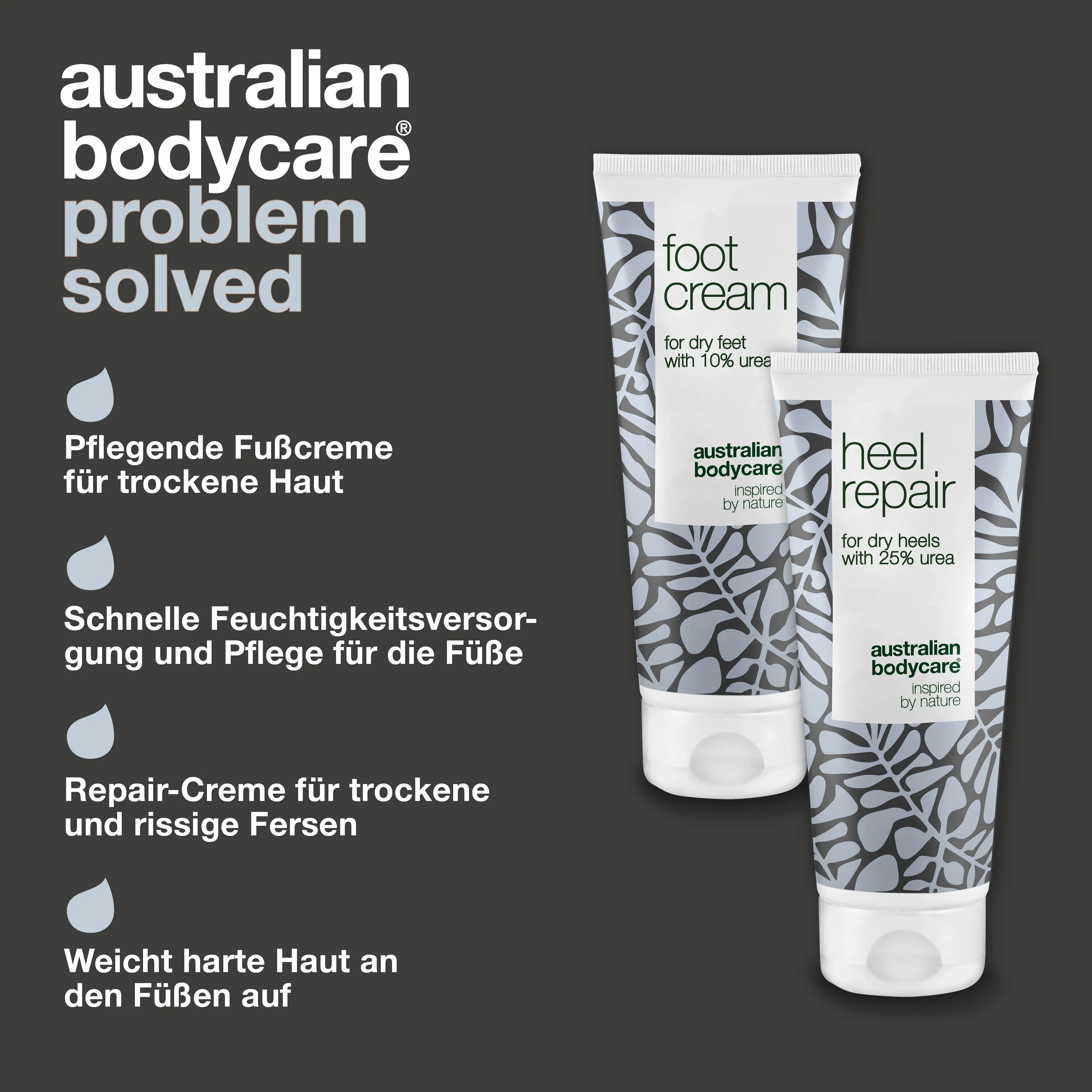 Paket für Hornhaut an den Füßen & Fersen — Fußcreme und Fersencreme mit Urea und Teebaumöl für trockene Füße und rissige Fersen - Image 3