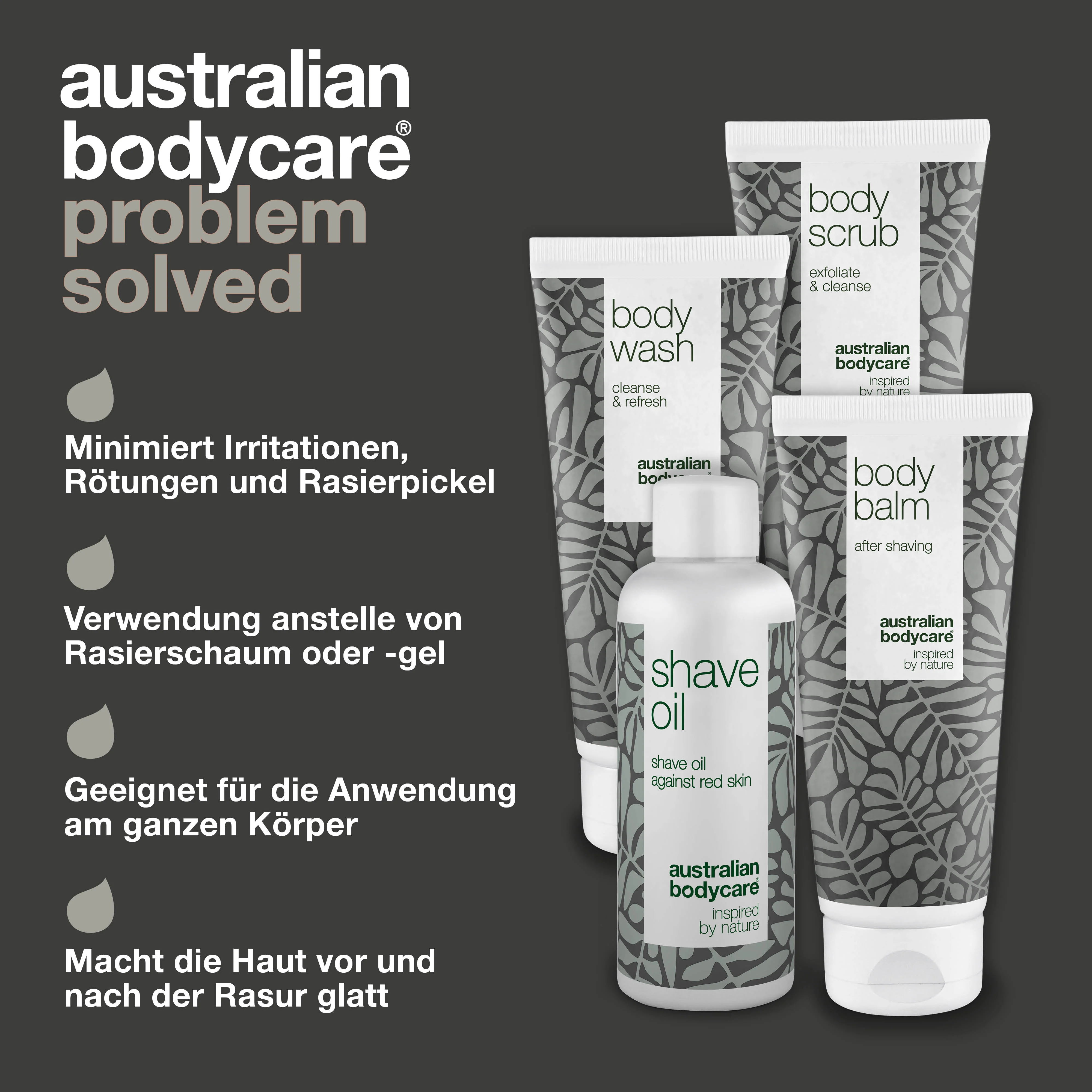 4er-Paket gegen Erdbeerhaut —  Zur Körperrasur gegen eingewachsene Haare, rote Rasierpickel, Erdbeerbeine und gerötete Haarwurzeln - Image 3