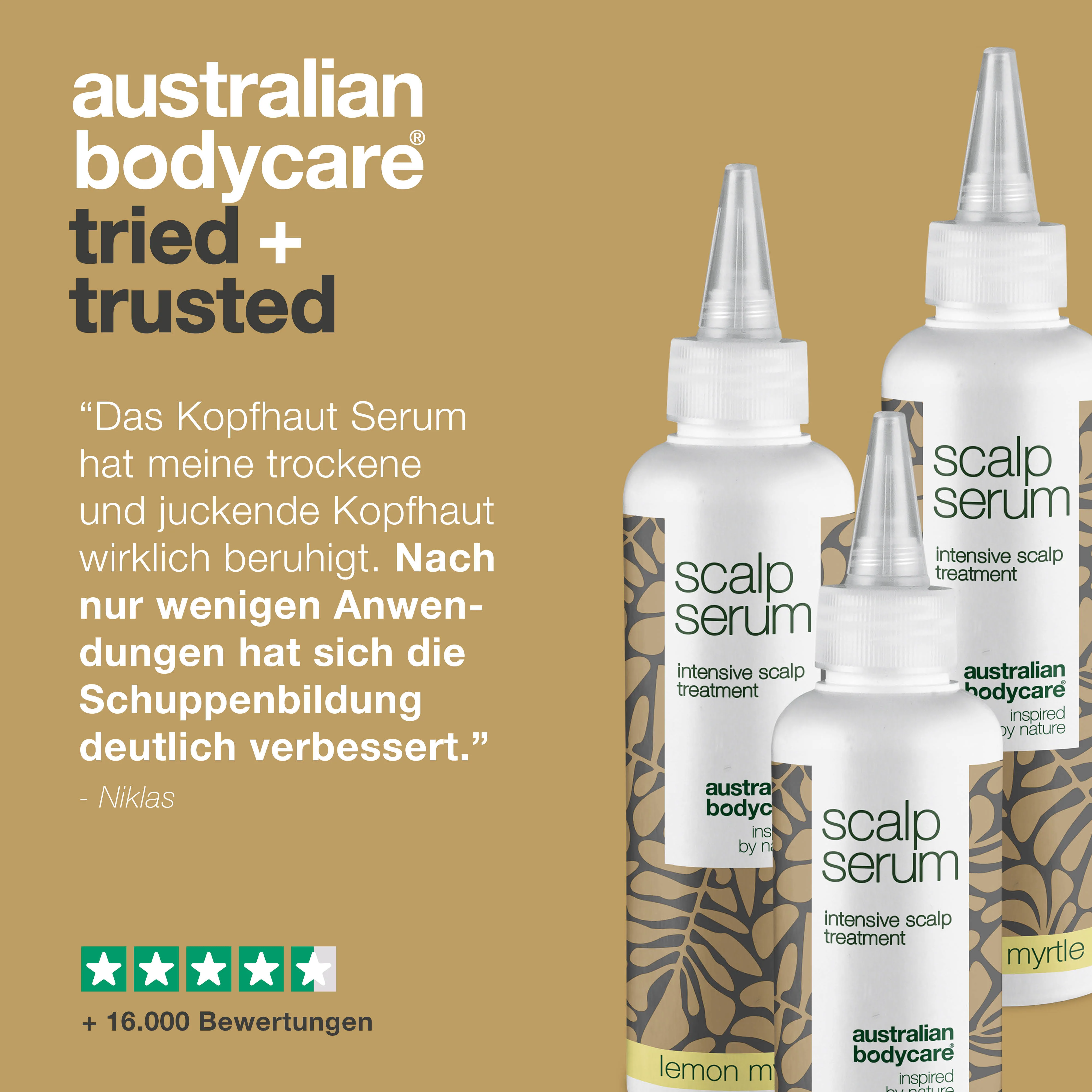 3 für 2 Kopfhaut Serum 150 ml - Paketangebot — Set mit 3 Kopfhaut Seren (150 ml): Teebaumöl & Zitronenmyrte - Image 5