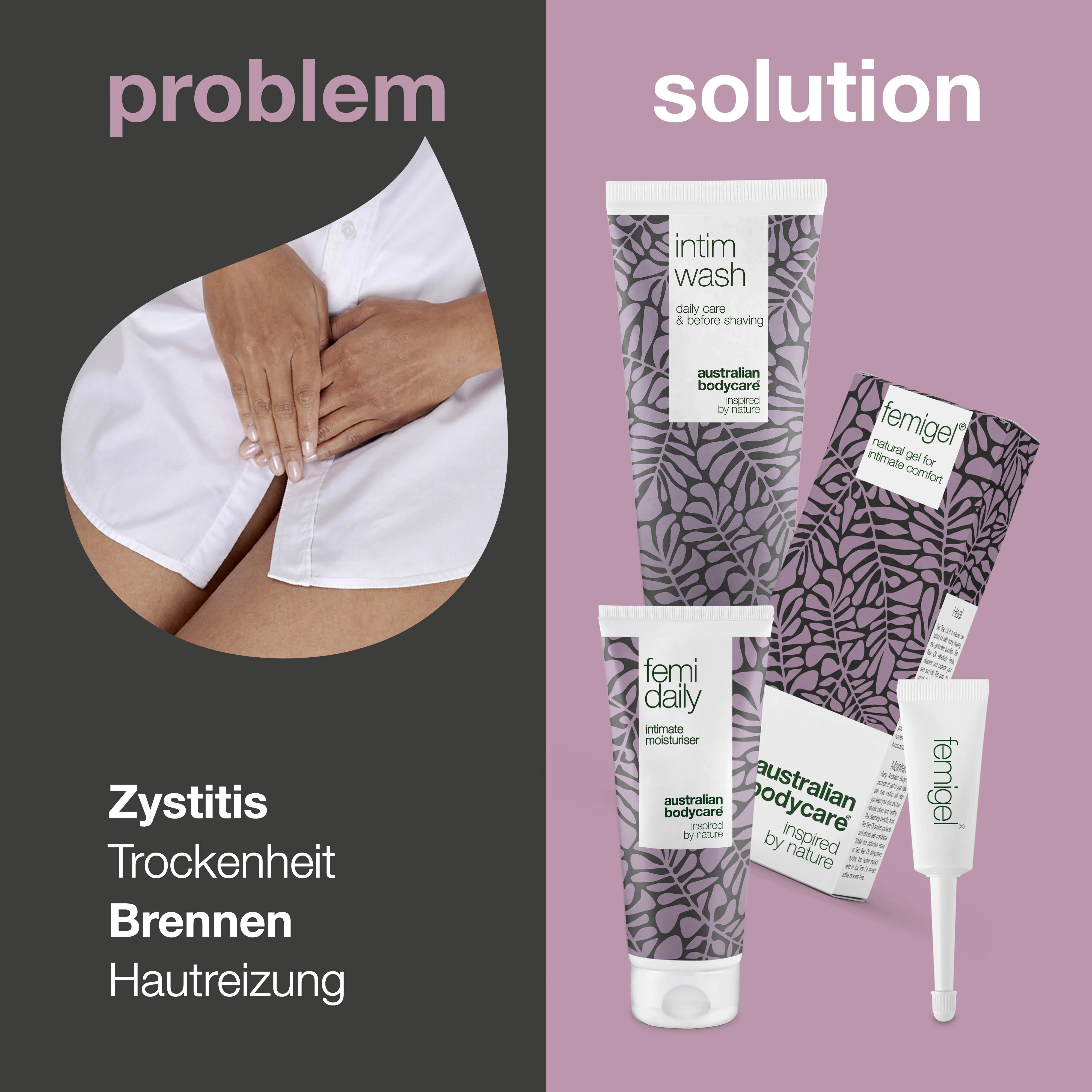 3er Set bei Blasenentzündung — Intimpflegeprodukte gegen Trockenheit, Brennen und Reizungen - Image 2