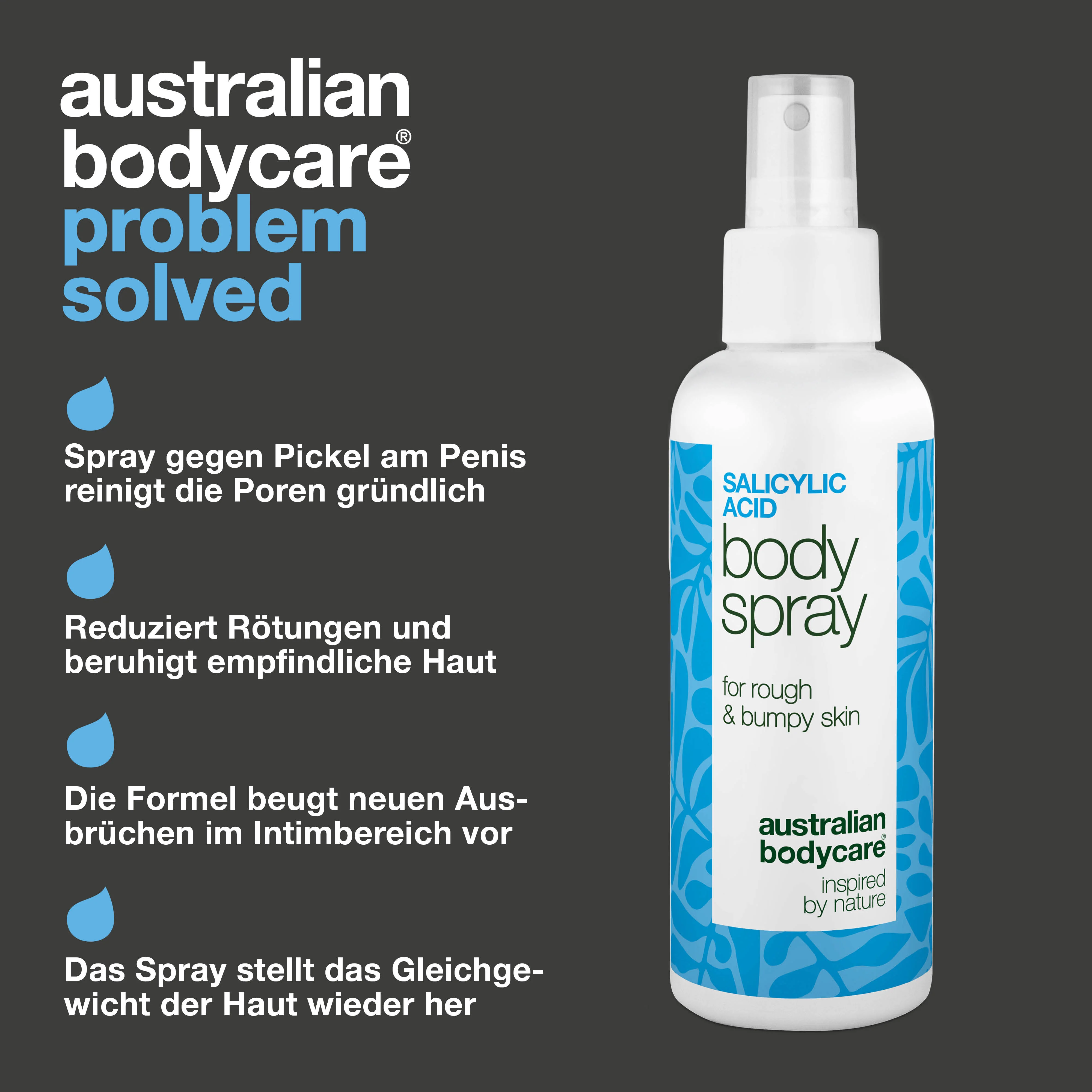 Spray gegen Pickel am Penis – reduziert Rötungen und Poren — Spray gegen Pickel am Penis reduziert Rötungen und Unreinheiten. Mit Salicylsäure, Glykolsäure, Zink, Panthenol und Glycerin. - Image 3