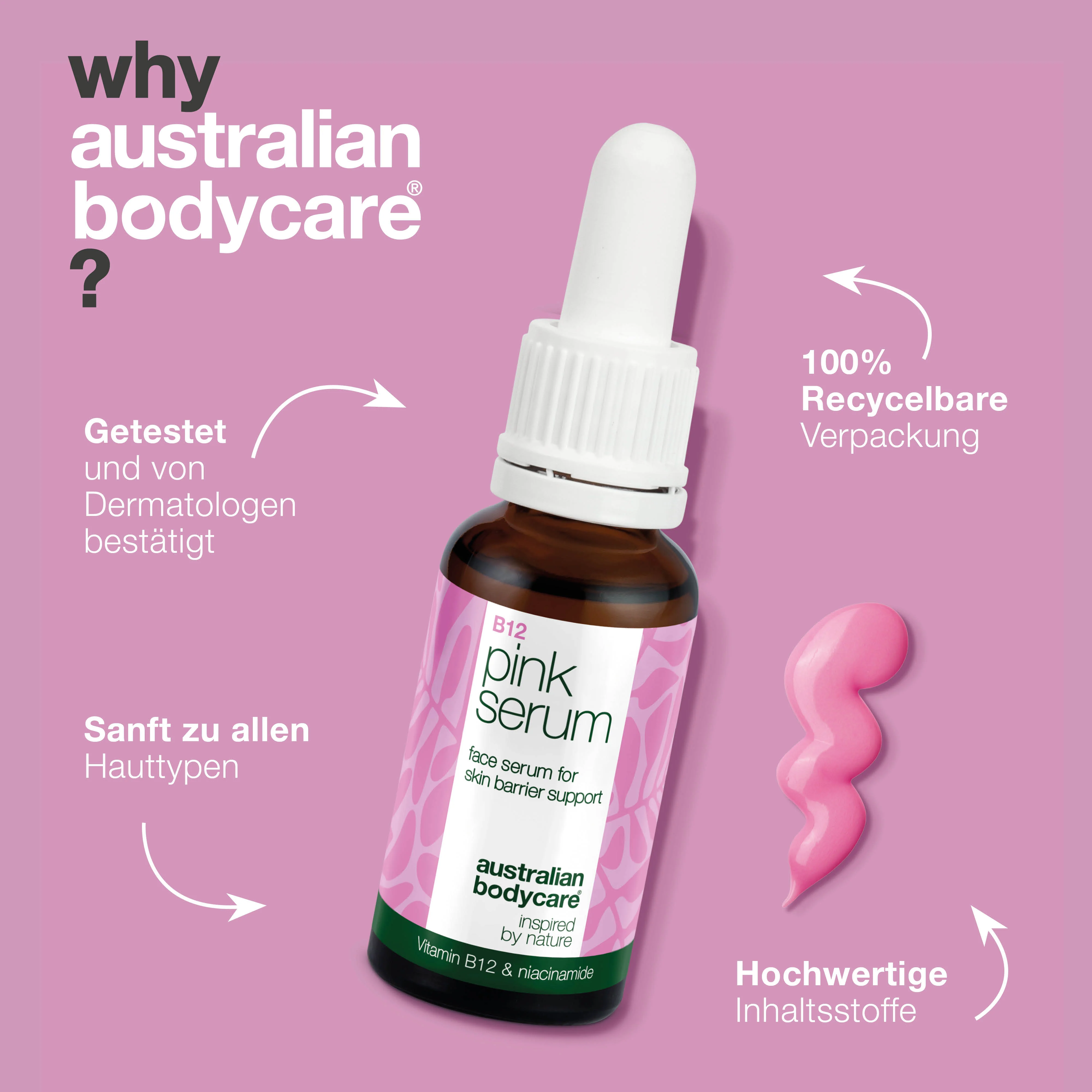 Vitamin B12 Pink Serum – Reduziert Rötungen und verleiht Glow — B12 Pink Serum stärkt die Hautbarriere, reduziert Rötungen und Altersanzeichen. Für weiche und strahlende Haut. - Image 4