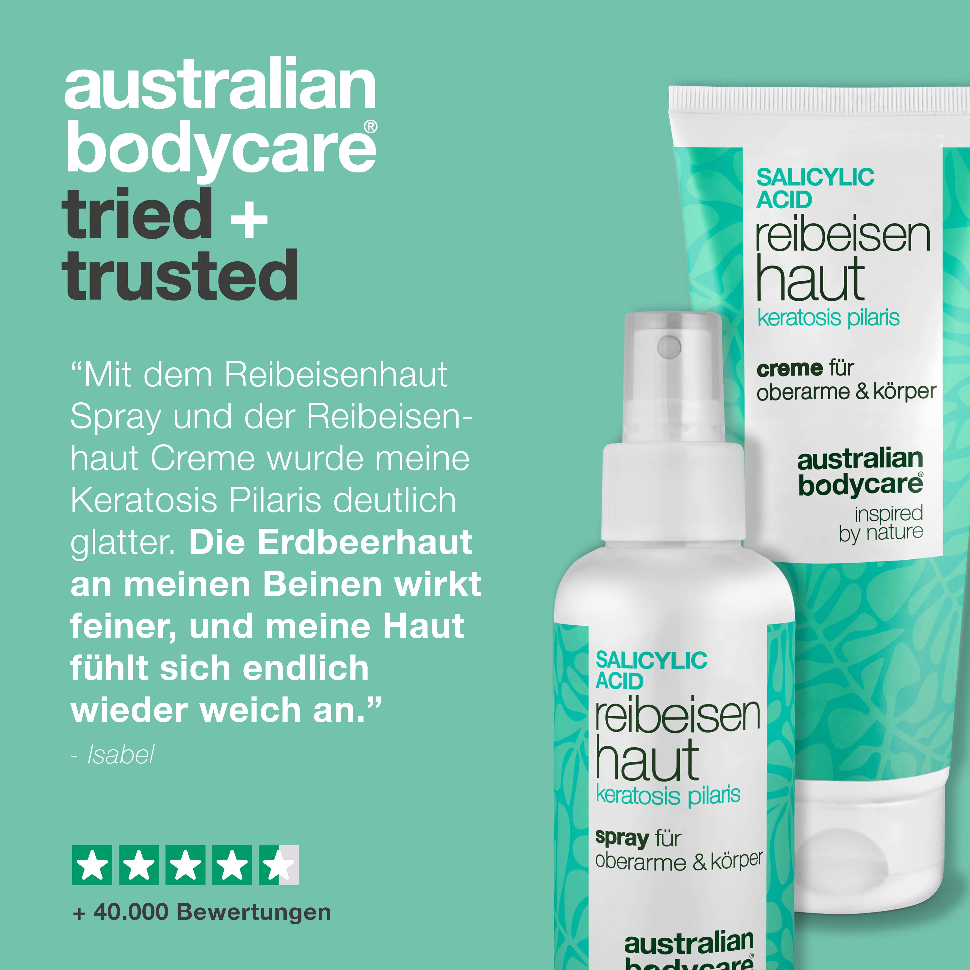 Reibeisenhaut Creme & Spray für Keratosis Pilaris — Reibeisenhaut creme & Spray für Keratosis Pilaris, Reibeisenhaut und Erdbeerhaut – ideal für glatter wirkende Haut am ganzen Körper. - Image 5