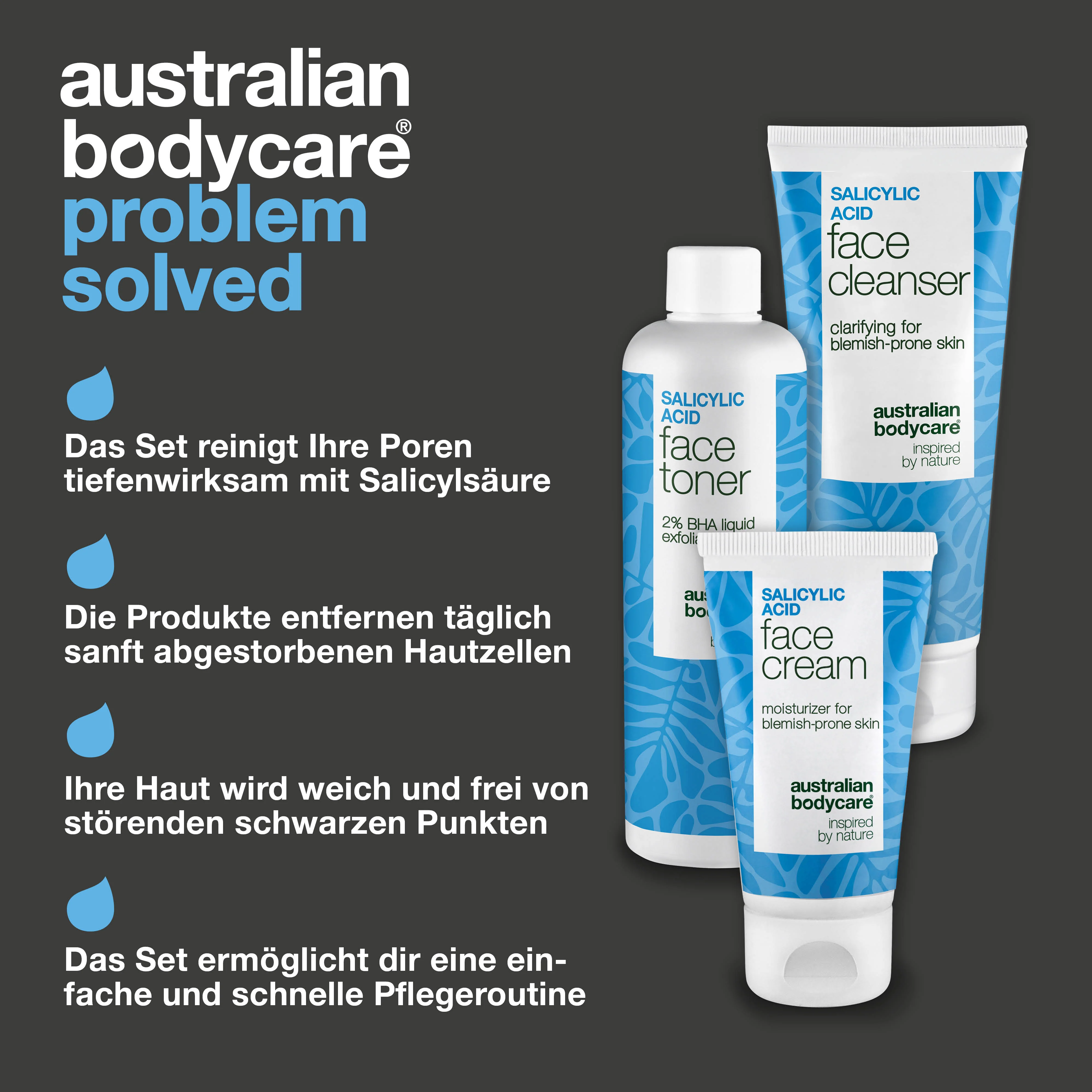 Set gegen Mitesser & Poren – Reinigung mit Salicylsäure — Set gegen verstopfte Poren und Unreinheiten. Reinigen und pflegen für ein klares Ergebnis. Mit Salicylsäure für die Tiefenwirkung. - Image 3