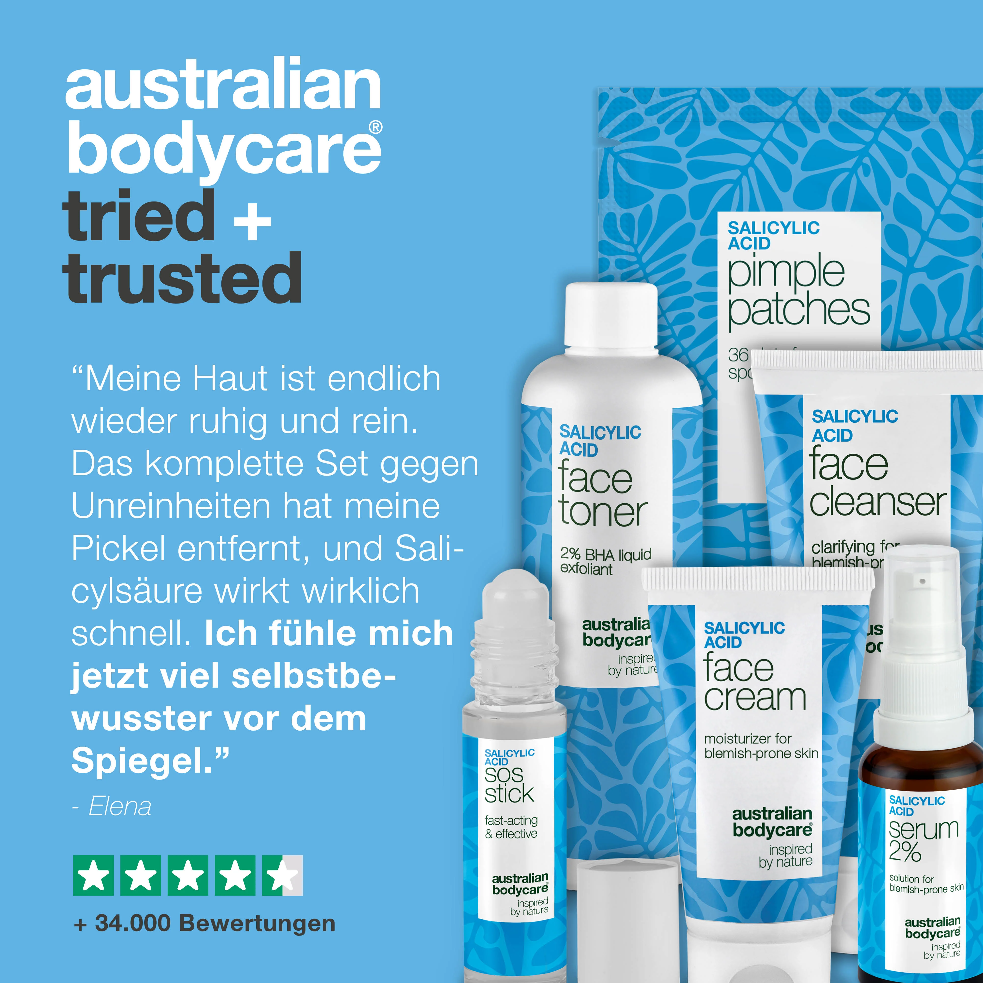 Set gegen Pickel & unreine Haut – mit Salicylsäure — Paket bei unreiner Haut und Pickeln. Sorgt für ein ebenmäßiges Hautbild und lindert Rötungen. Reich an aktiver Salicylsäure. - Image 5