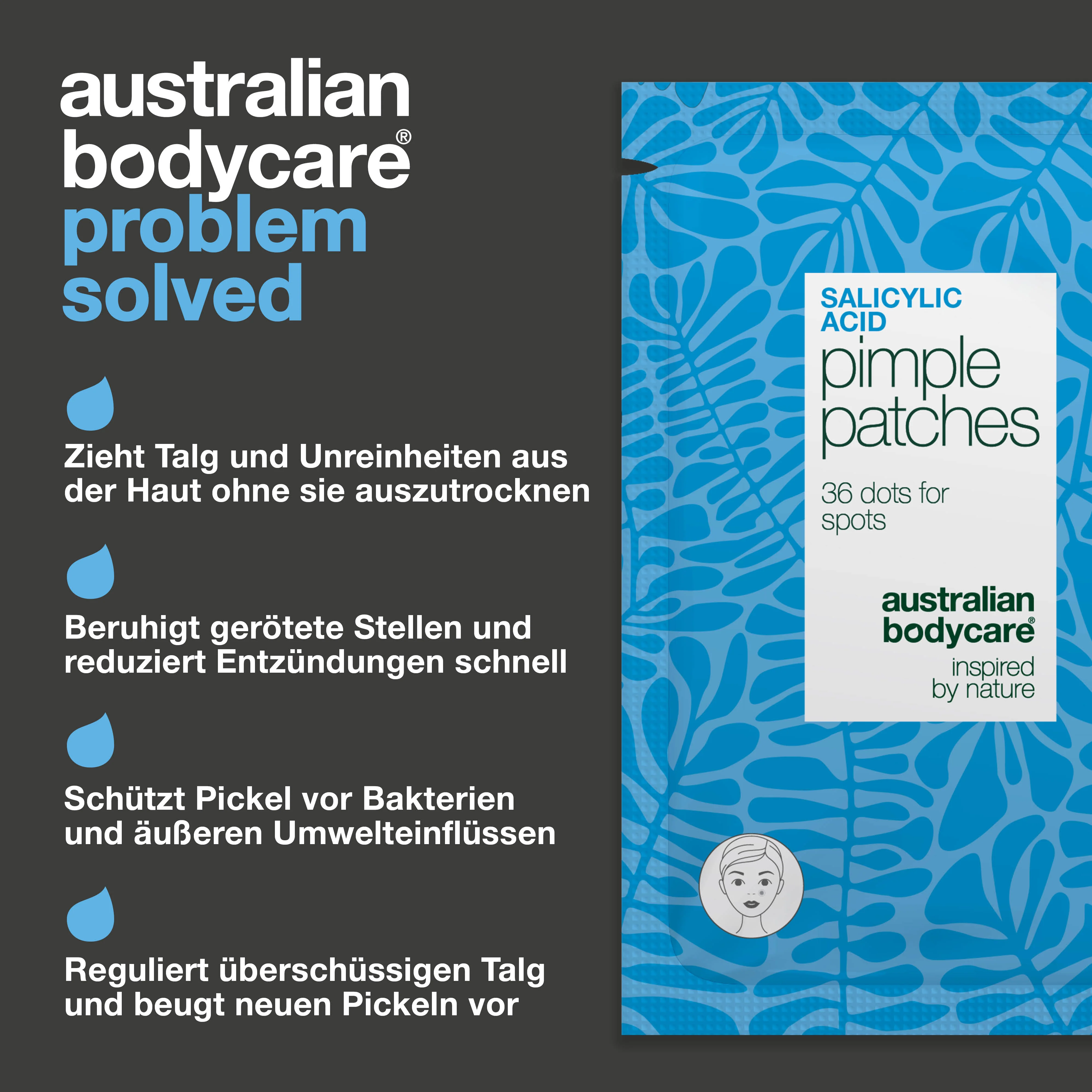 Pickel-Patches mit Salicylsäure für fettige Haut und Poren — Pimple-Patches für fettige Haut und verstopfte Poren. Mit Salicylsäure, grünem Tee und Hyaluronsäure. - Image 3
