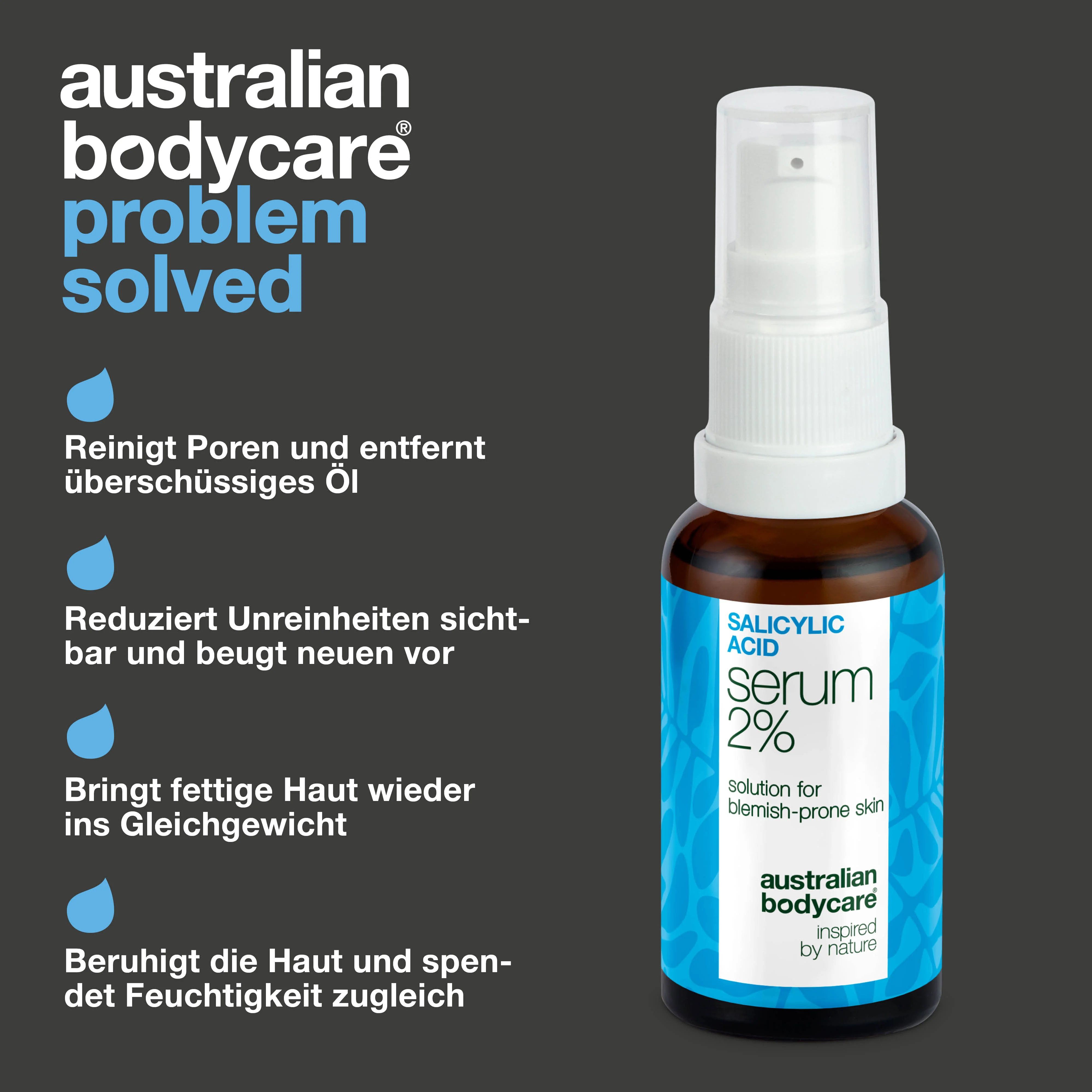 Salicylsäure Serum gegen Mitesser, fettige Haut und Poren — Salicylsäure Serum bei Mitessern, fettiger Haut und Poren. Mit Zink PCA, grünem Tee, Hyaluronsäure und Glycerin. - Image 3