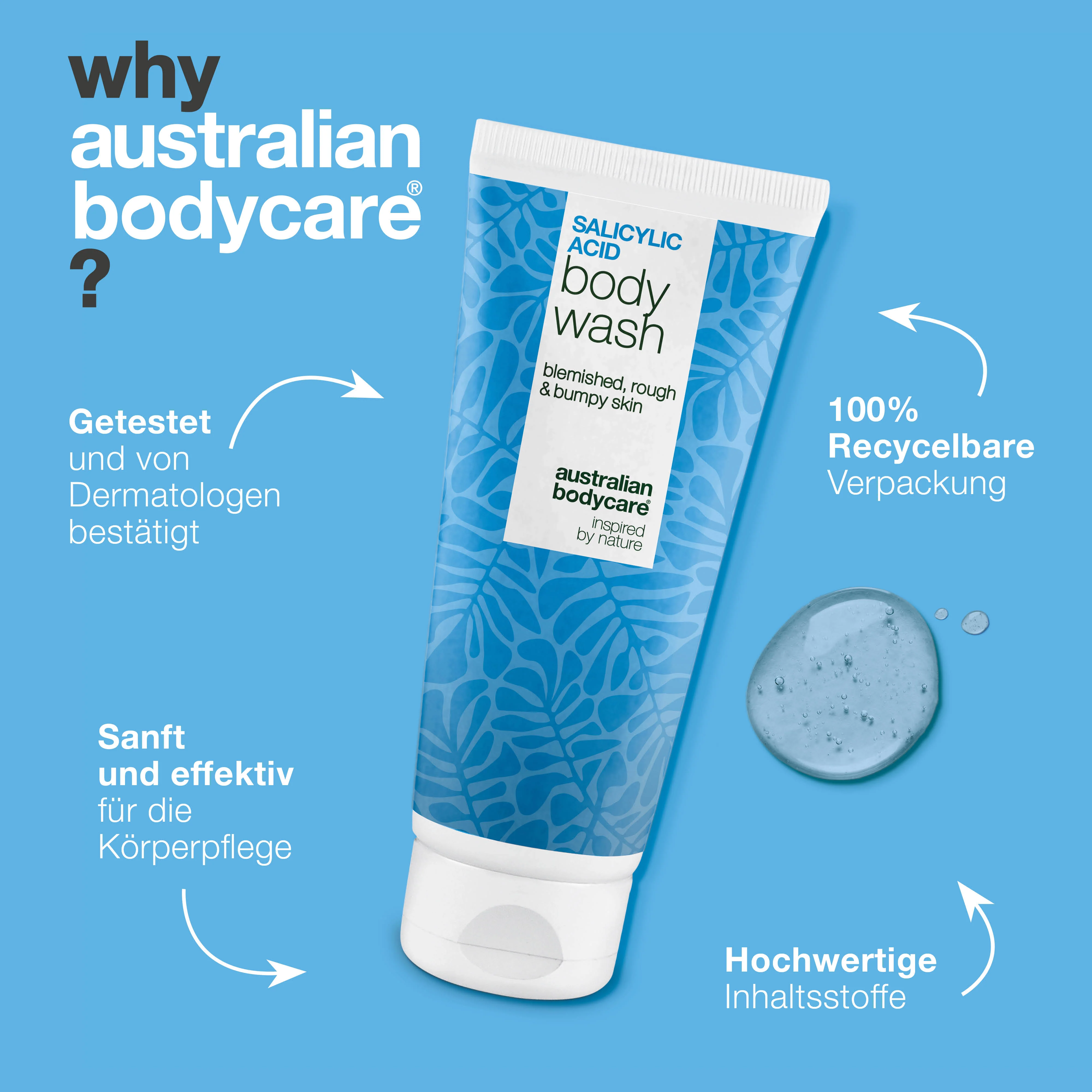 Salicylsäure Shave Wash gegen Rasierpickel und Hautrötung — Salicylsäure Shave Wash beruhigt gereizte Haut nach der Rasur. Enthält Salicylsäure (BHA), Niacinamid und Zink PCA. - Image 4