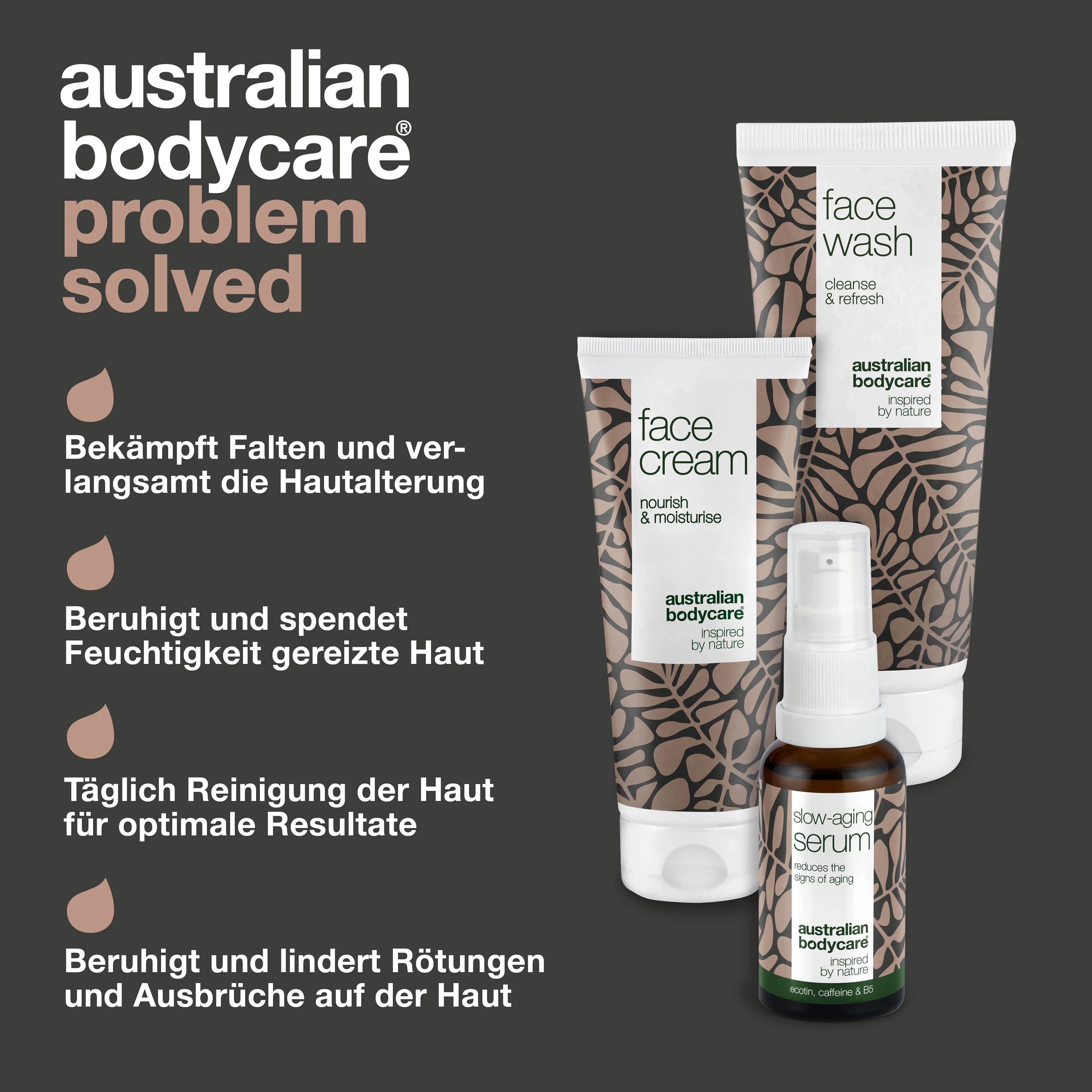 Set mit Anti-Aging Produkten für 50+ — 3 Produkte bei Falten und reiferer Haut: Gesichtsreinigung, Anti Age Serum & Creme - Image 3