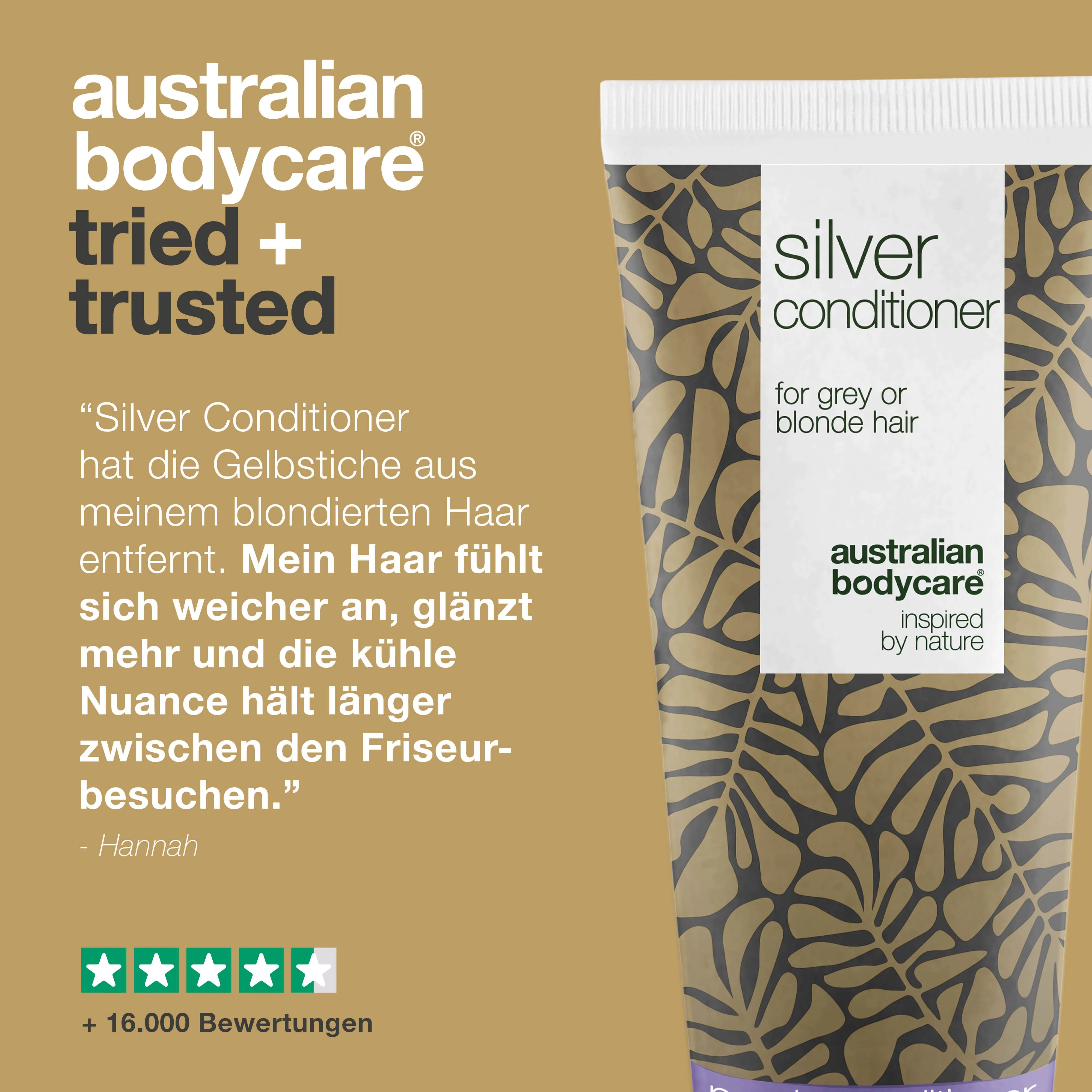Silberspülung für graues und blondes Haar – Anti-Gelbstich — Conditioner mit violetten Pigmenten entfernt Gelbstiche aus grauem und blondem Haar. Verstärkt kühle Töne und sorgt für Glanz. - Image 5