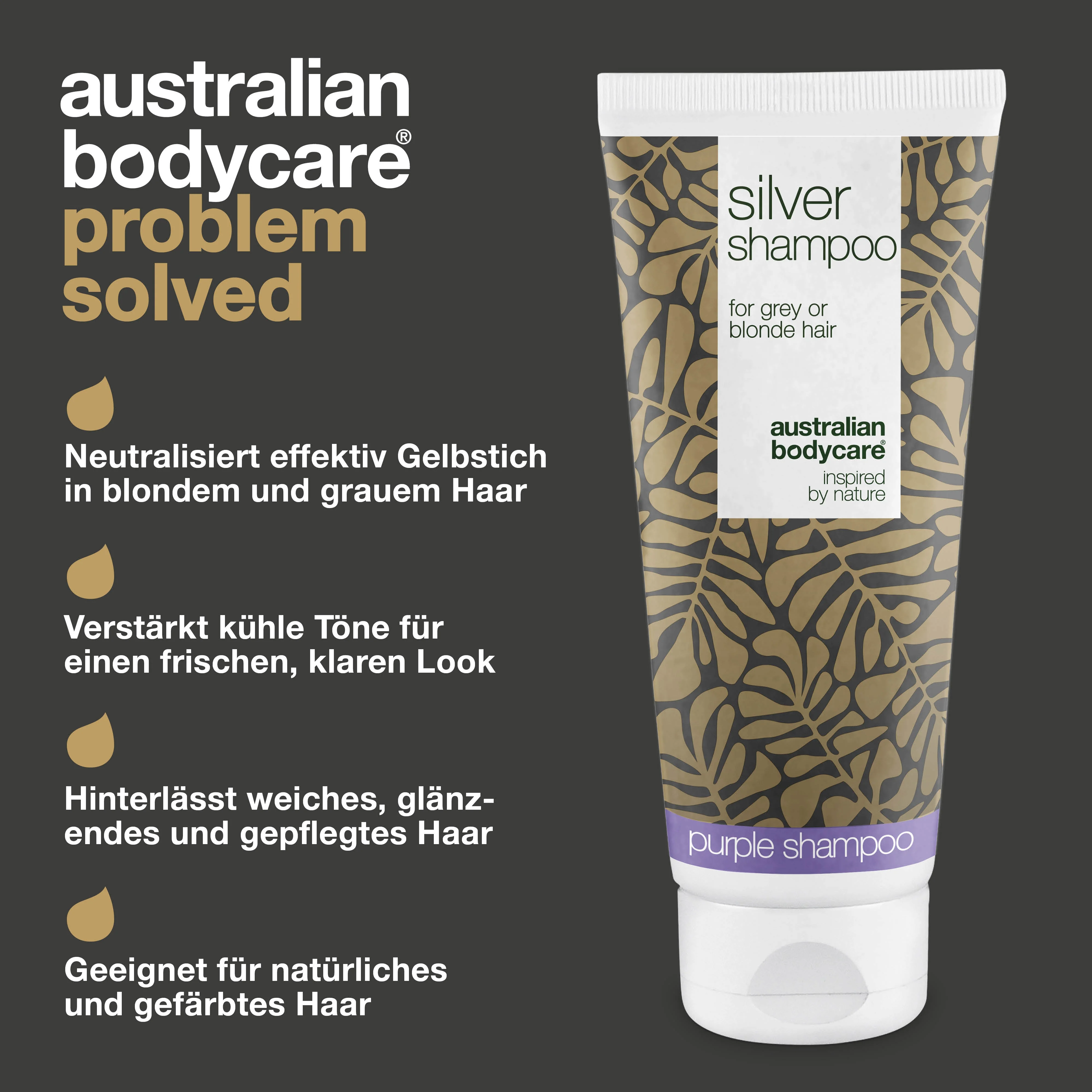 Silbershampoo – Für frisches Blond und Grau ohne Gelbstich — Anti-Gelbstich und betonen Sie kühle Nuancen mit Silver Shampoo. Perfekt für blondes und graues Haar. Jetzt testen. - Image 3