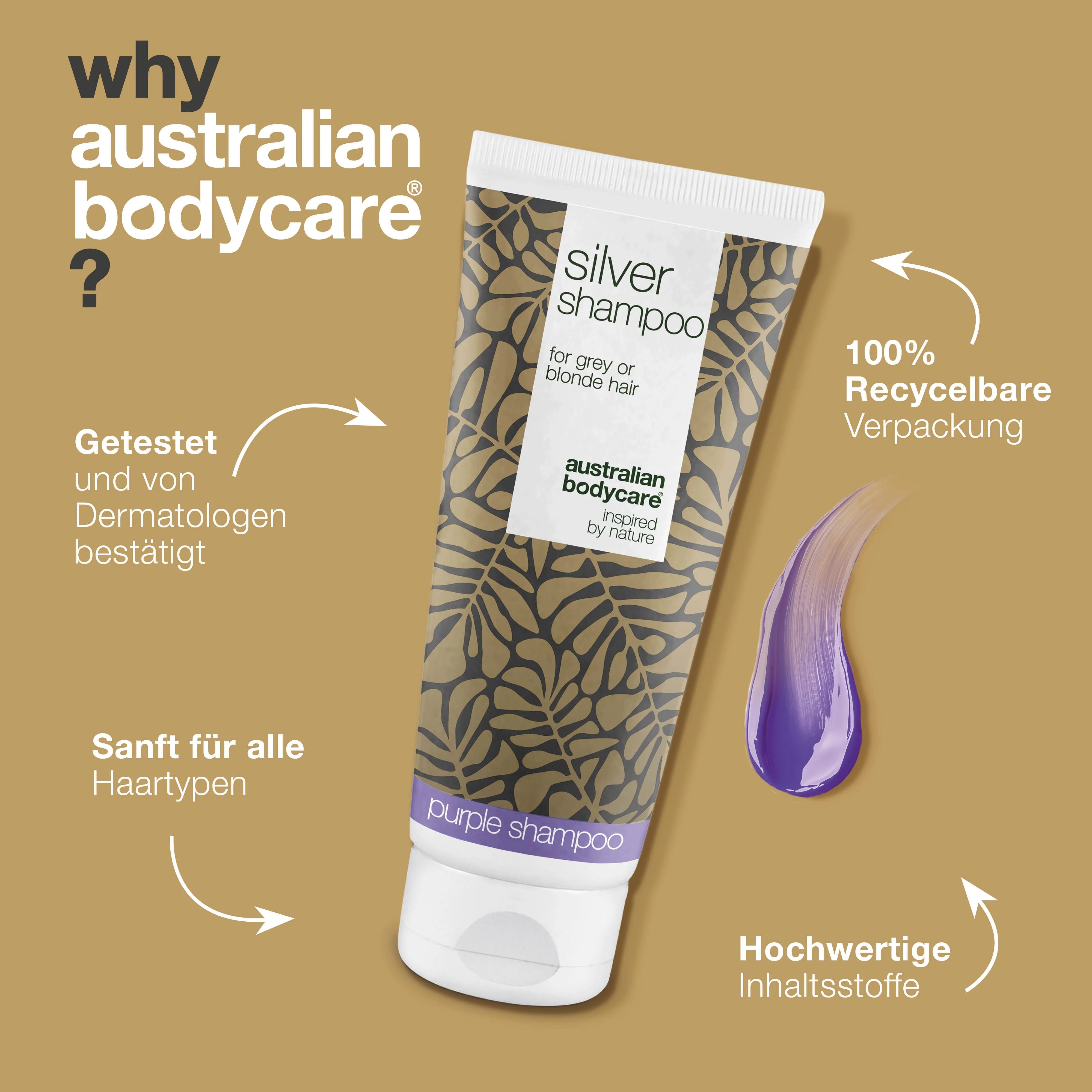 Silbershampoo – Für frisches Blond und Grau ohne Gelbstich — Anti-Gelbstich und betonen Sie kühle Nuancen mit Silver Shampoo. Perfekt für blondes und graues Haar. Jetzt testen. - Image 4