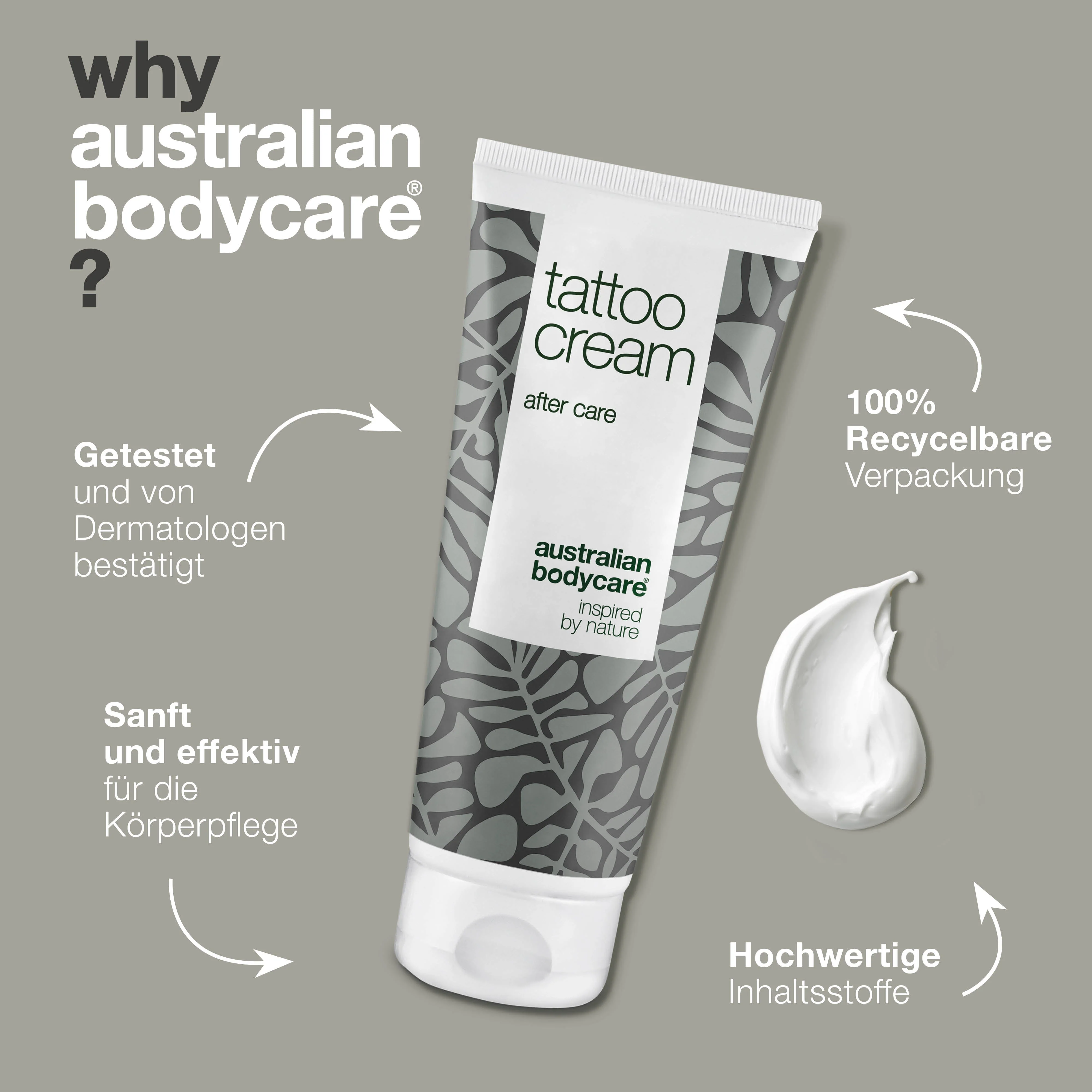 Tattoo Creme – Beruhigt, pflegt & erhält die Farben — Tattoo Creme mit Panthenol & Rizinusöl spendet Feuchtigkeit, schützt und pflegt Tattoos. Hält Farben frisch und die Haut geschmeidig. - Image 4