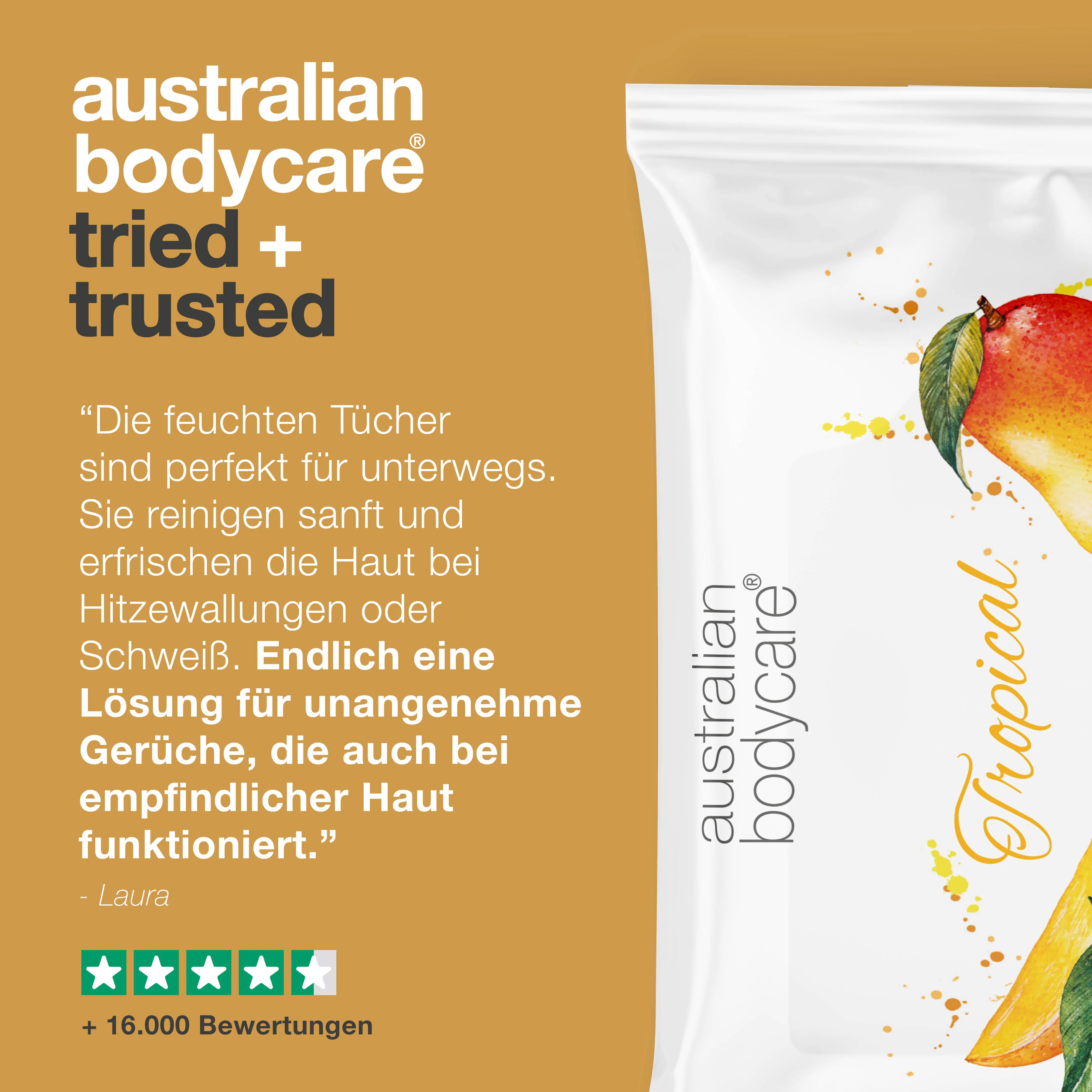 Feuchttücher mit Mangoduft & Teebaumöl 24 Stück — Zur Körper— und Gesichtsreinigung - Image 5