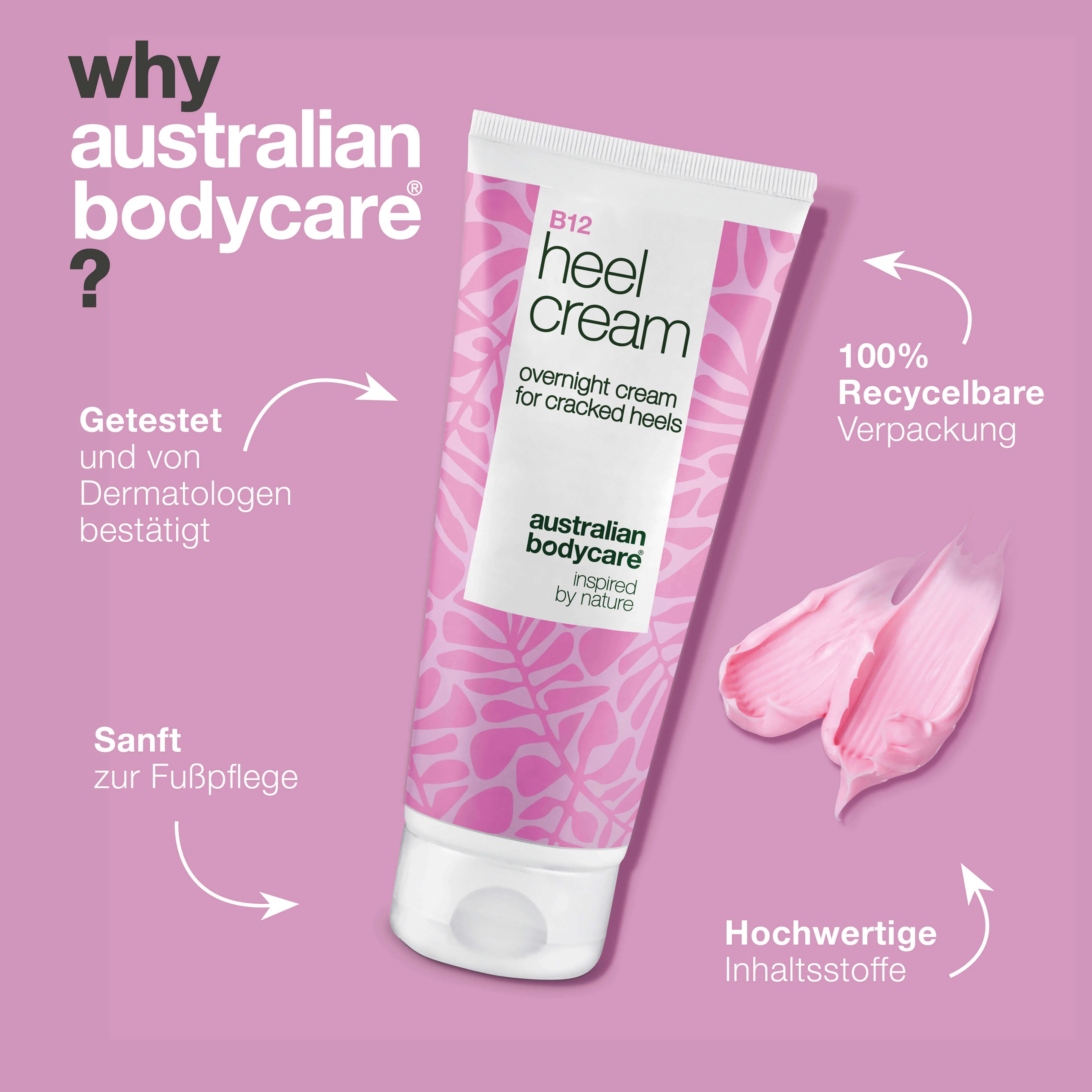 Intensive Fersenpflege mit 25 % Urea & Vitamin B12 — Sag trockenen Fersen ade! Diese Creme mit 25 % Urea & Vitamin B12 versorgt die Haut intensiv mit Feuchtigkeit und Pflege. - Image 4