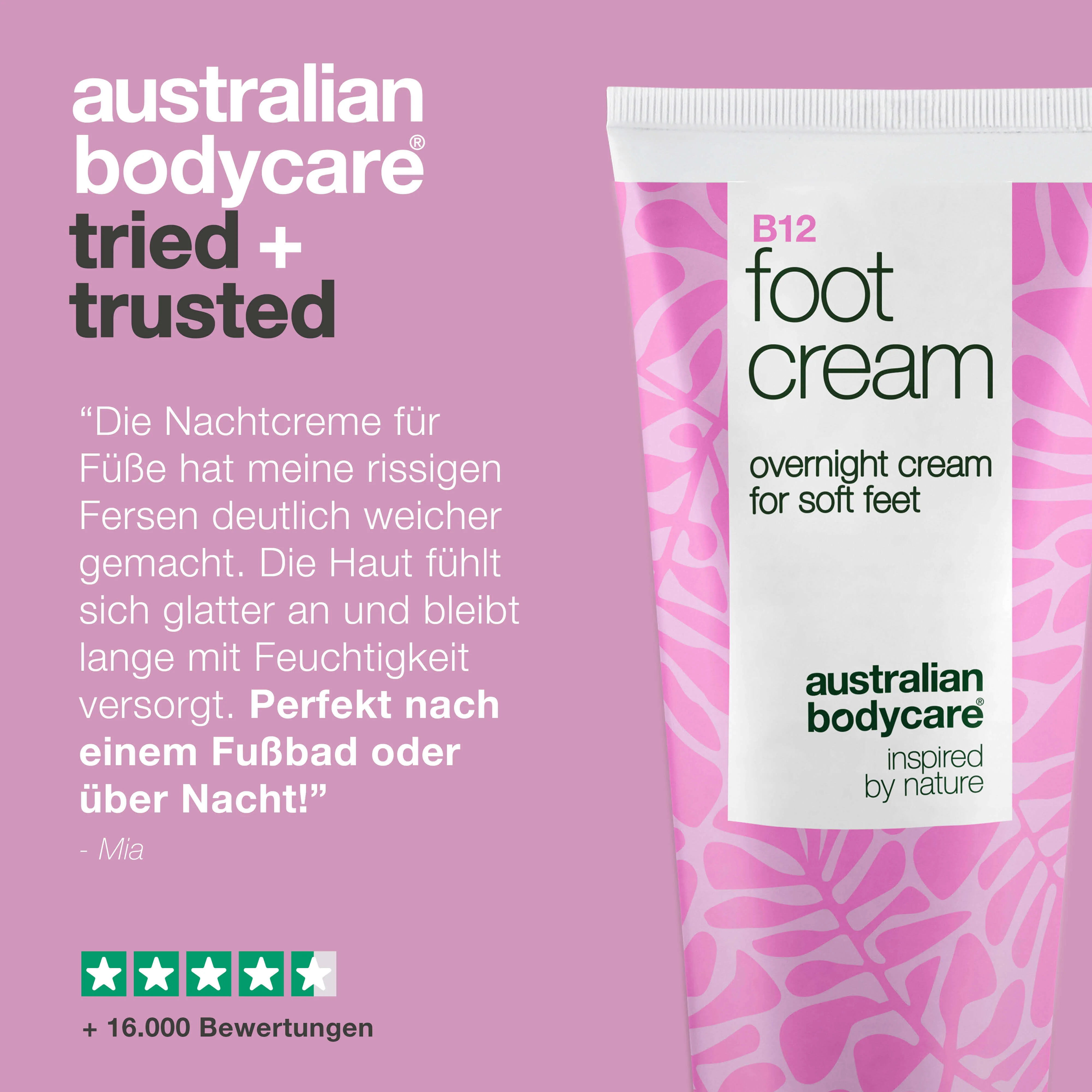 Fußcreme mit Vitamin B12 – pflegt & spendet Feuchtigkeit — Fußcreme mit Vitamin B12 und 10 % Urea für trockene Füße. Spendet Feuchtigkeit und macht die Haut weich. Perfekt für Tag und Nacht. - Image 5