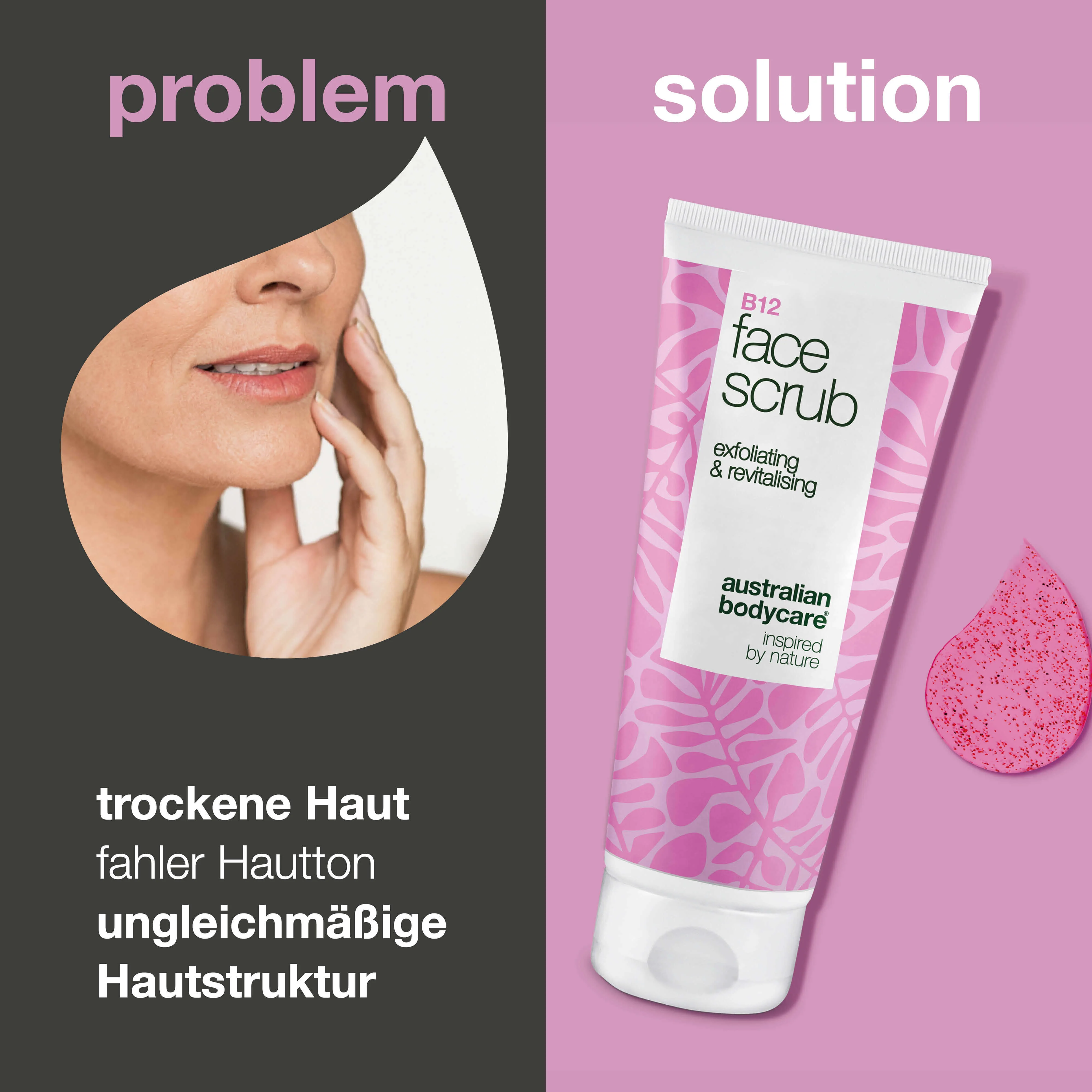 Gesichtspeeling für fahle Haut – mit Vitamin B12 & AHA — Gesichtspeeling für fahle Haut. Mit Vitamin B12, Glykolsäure & Aprikosenkernpulver – für glattere, frischere Haut. - Image 4