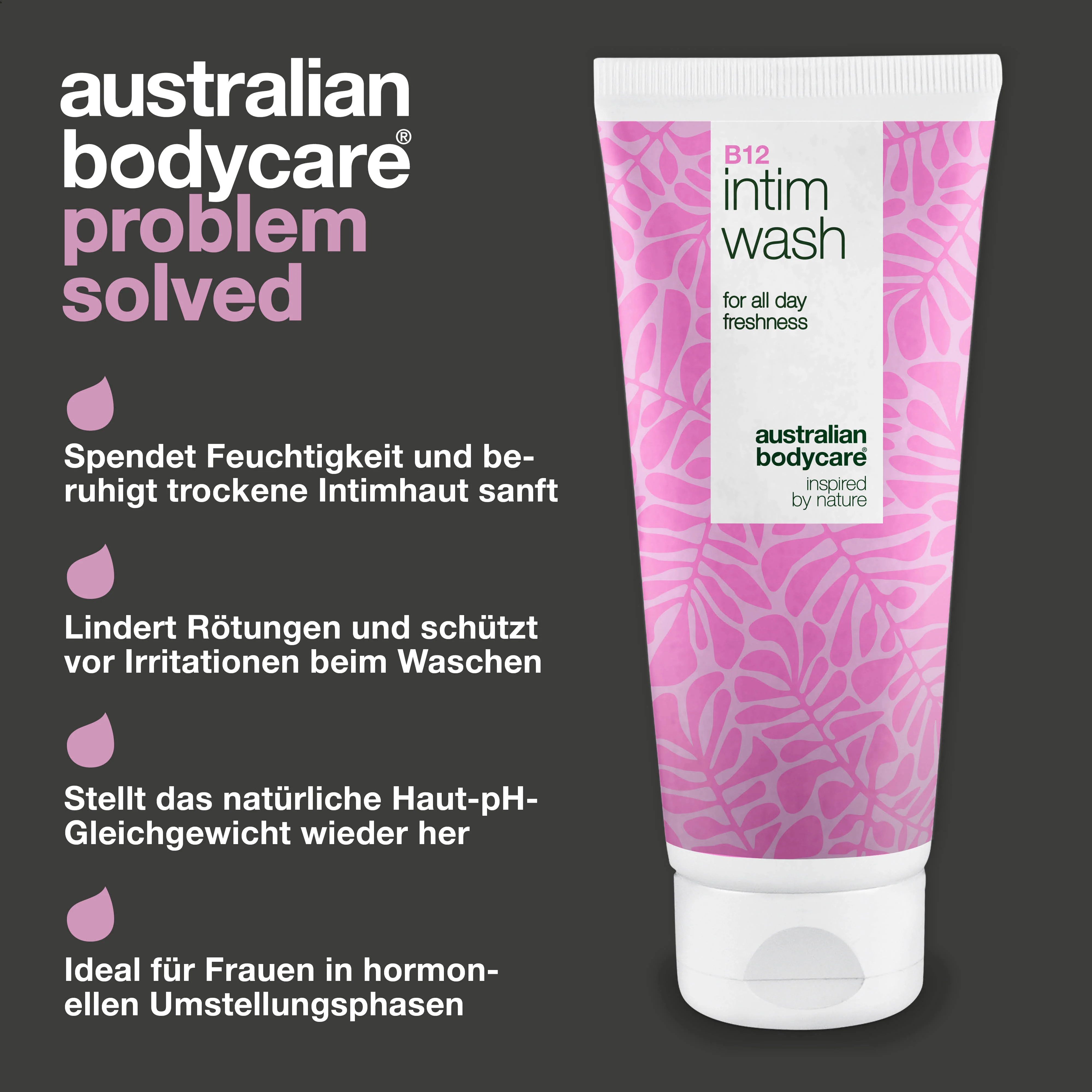 Intimwaschlotion für Frauen 40+ bei trockener Haut — Intimwaschlotion für Frauen 40+ gegen Trockenheit und pH-Störungen. Mit Vitamin B12, Glycerin und pflanzlichen Reinigern. - Image 3