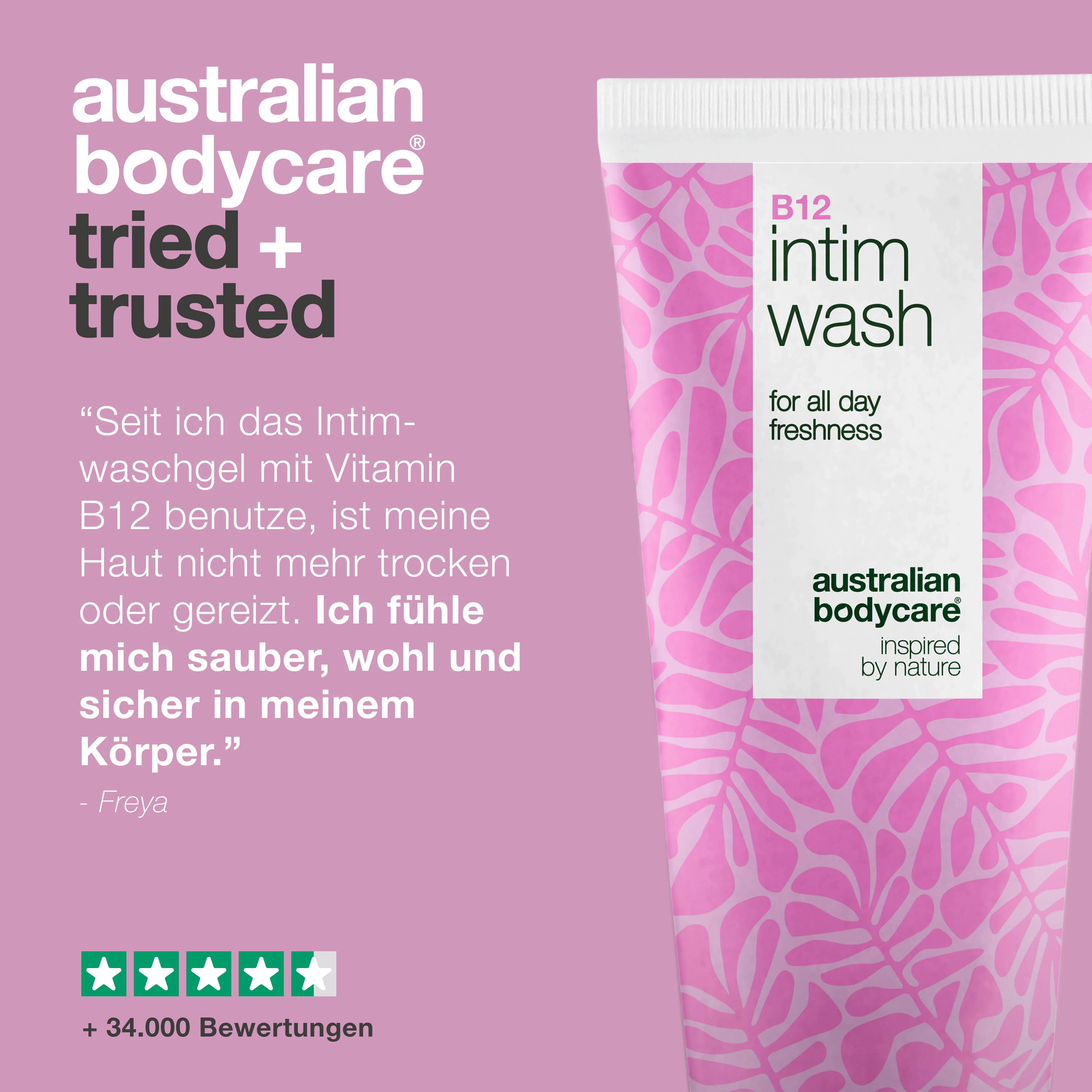 Intimwaschlotion für Frauen 40+ bei trockener Haut — Intimwaschlotion für Frauen 40+ gegen Trockenheit und pH-Störungen. Mit Vitamin B12, Glycerin und pflanzlichen Reinigern. - Image 5