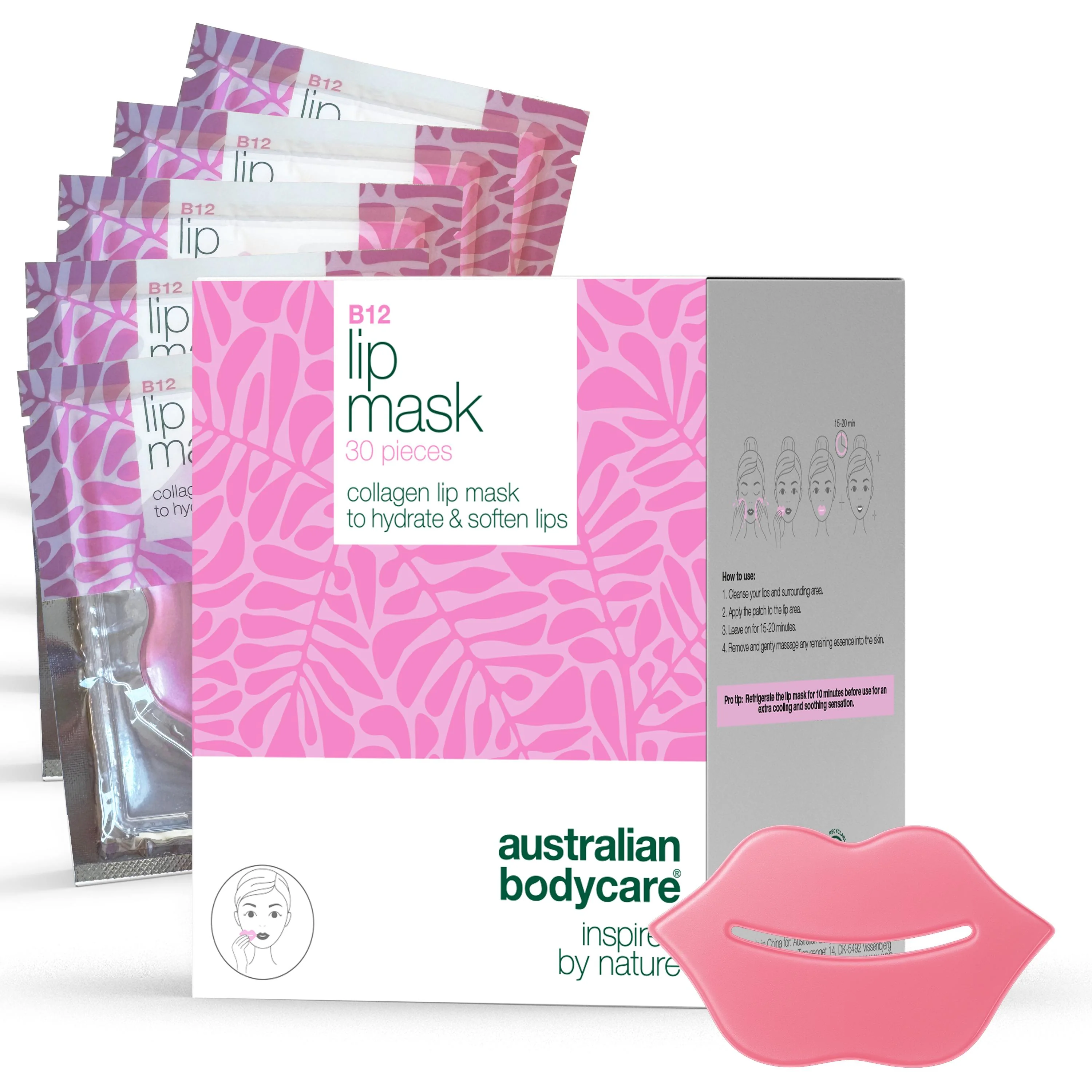 Lippenmaske bei trockenen Lippen und Fältchen – mit B12 — Lippenmaske bei trockenen, rissigen Lippen. Pflegt mit B12, Kollagen und Hyaluronsäure. Glättet und spendet Feuchtigkeit. - Image 10