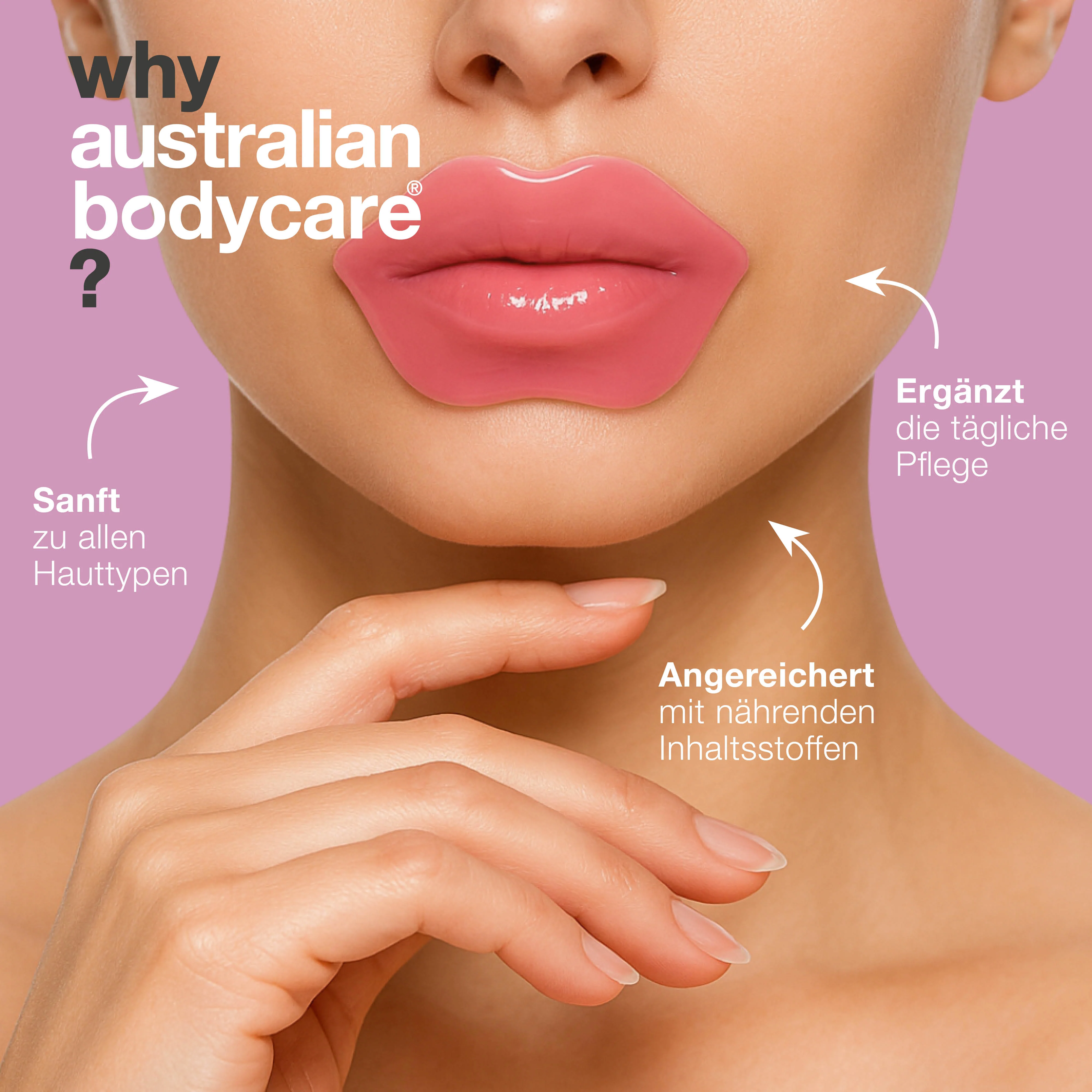 Lippenmaske bei trockenen Lippen und Fältchen – mit B12 — Lippenmaske bei trockenen, rissigen Lippen. Pflegt mit B12, Kollagen und Hyaluronsäure. Glättet und spendet Feuchtigkeit. - Image 4