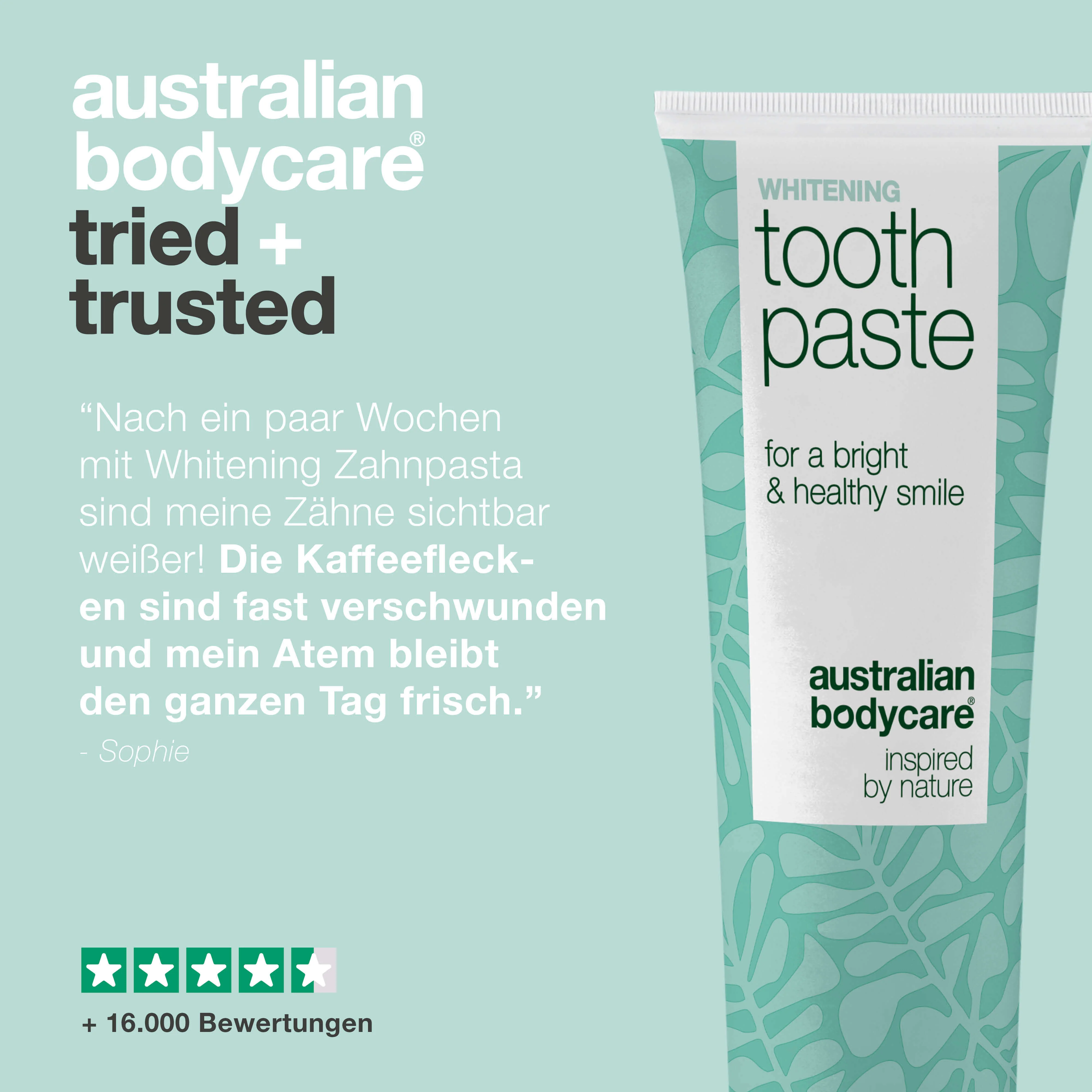 Whitening Zahnpasta – Entfernt Flecken und macht Zähne weiß — Whitening Zahnpasta, die gelbe Zähne bekämpft und den Zahnschmelz stärkt. Mit hydratisierter Kieselsäure, Alumina und Menthol. - Image 5