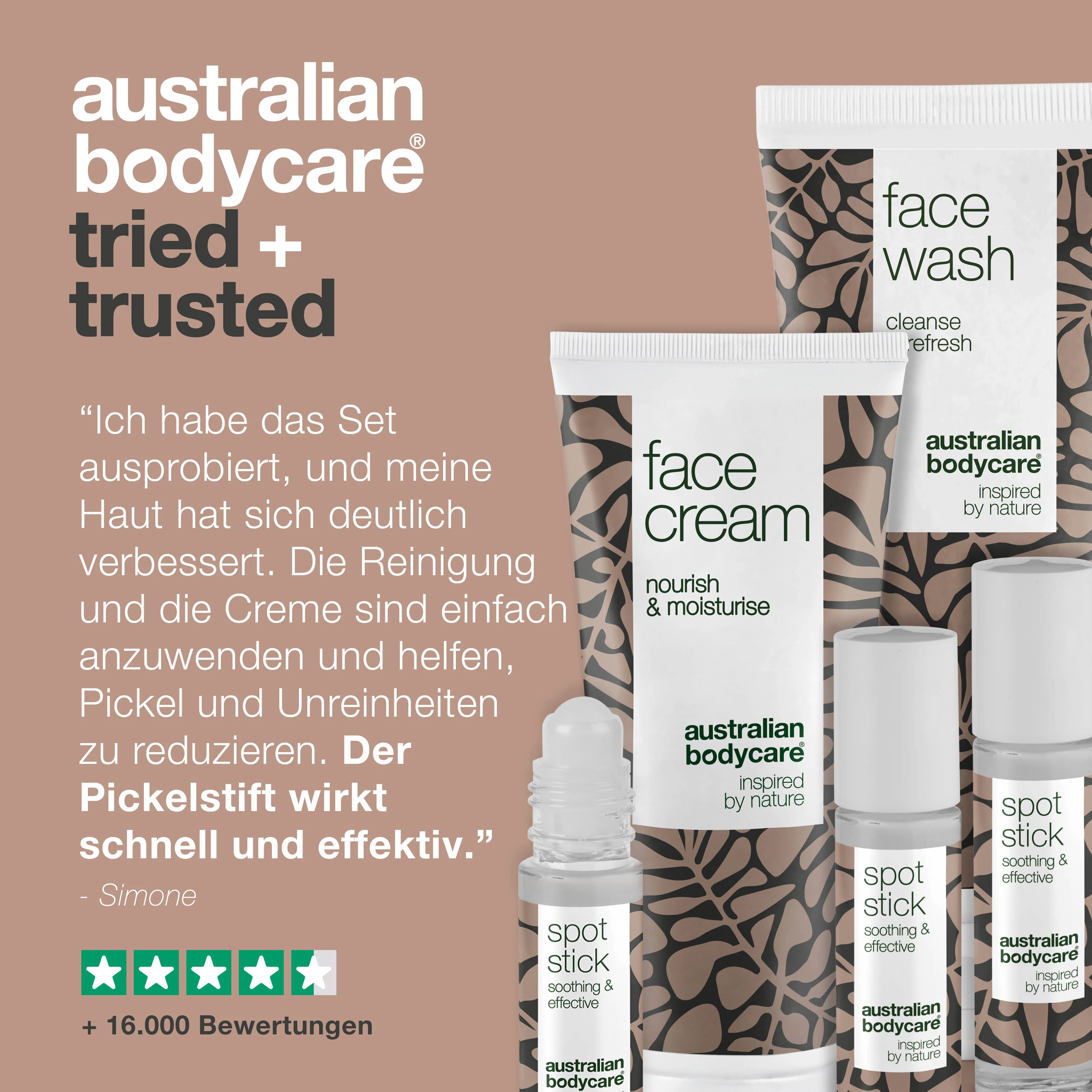 XL Paket mit Gesichtspflegeprodukten für Pickel und unreine Haut  — Große Gesichtsreinigung, Gesichtscreme & 3er-Pack Spot Stick gegen Pickel & fettige Haut - Image 5