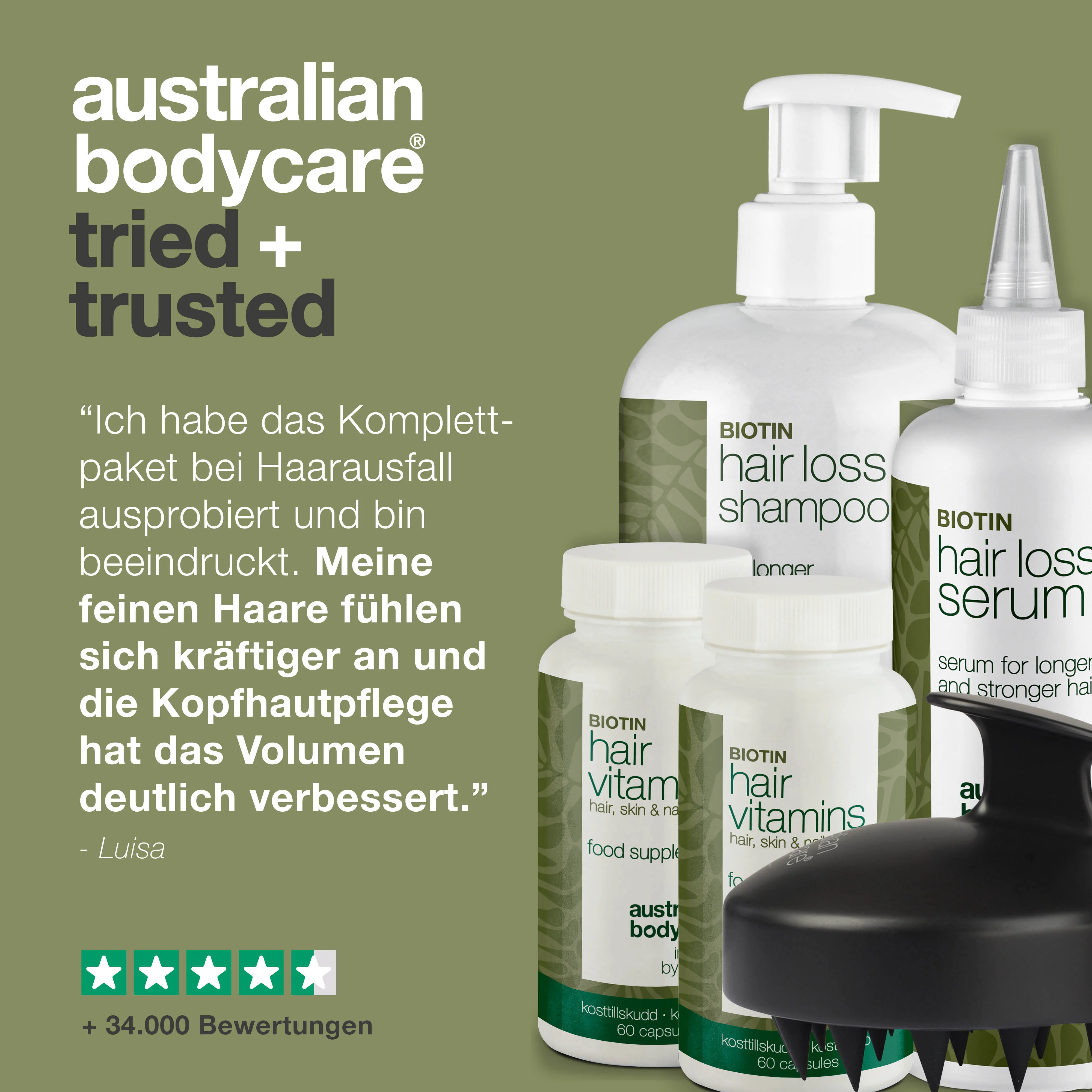 Komplettpaket gegen Haarausfall & feines Haar mit XL Produkten — 5 Produkte für die tägliche Pflege bei Haarausfall, feinem und dünnem Haar - Image 6